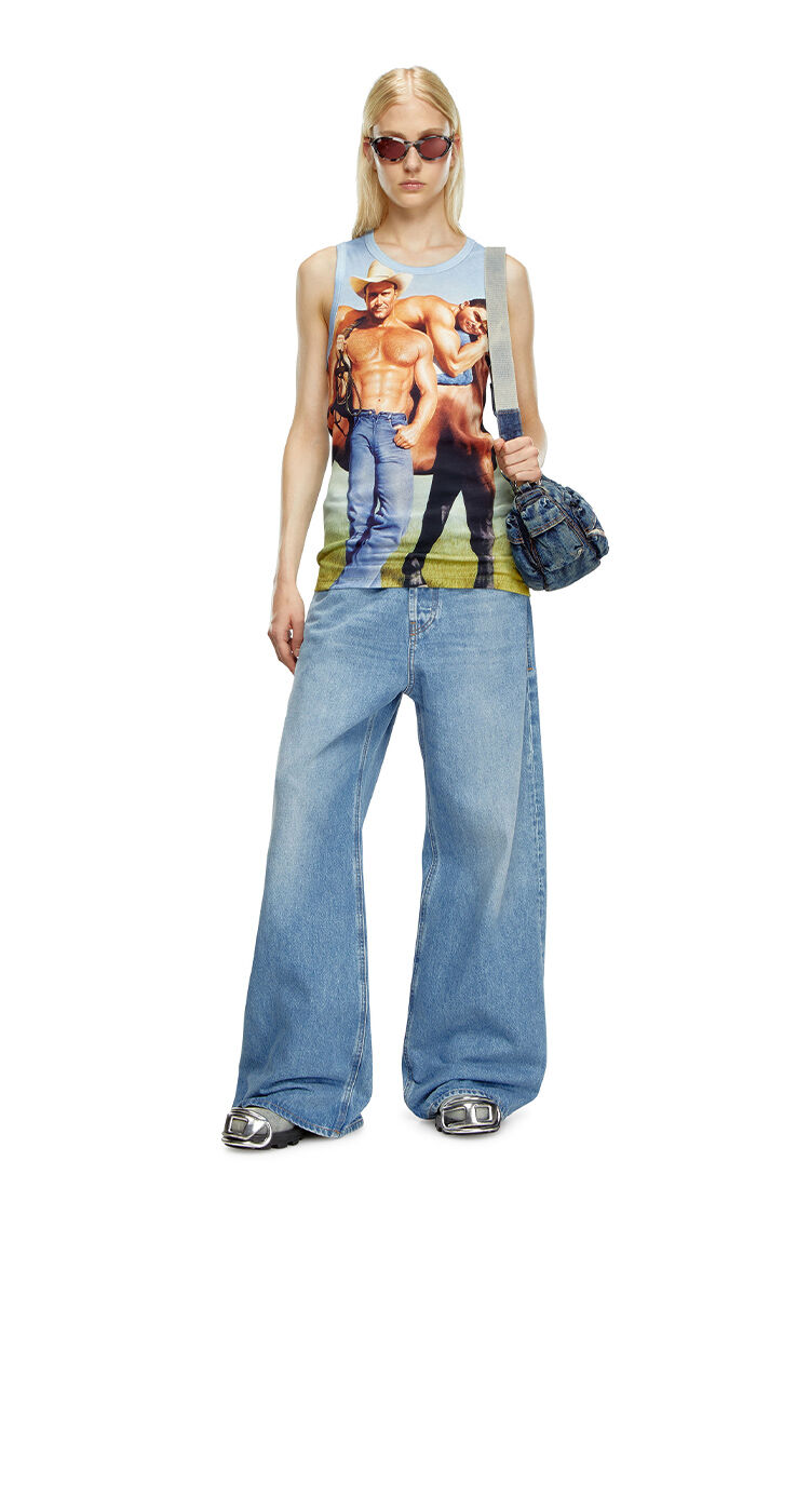 DIESEL (ディーゼル) Dロゴ チャンキーヒール サンダル sa
