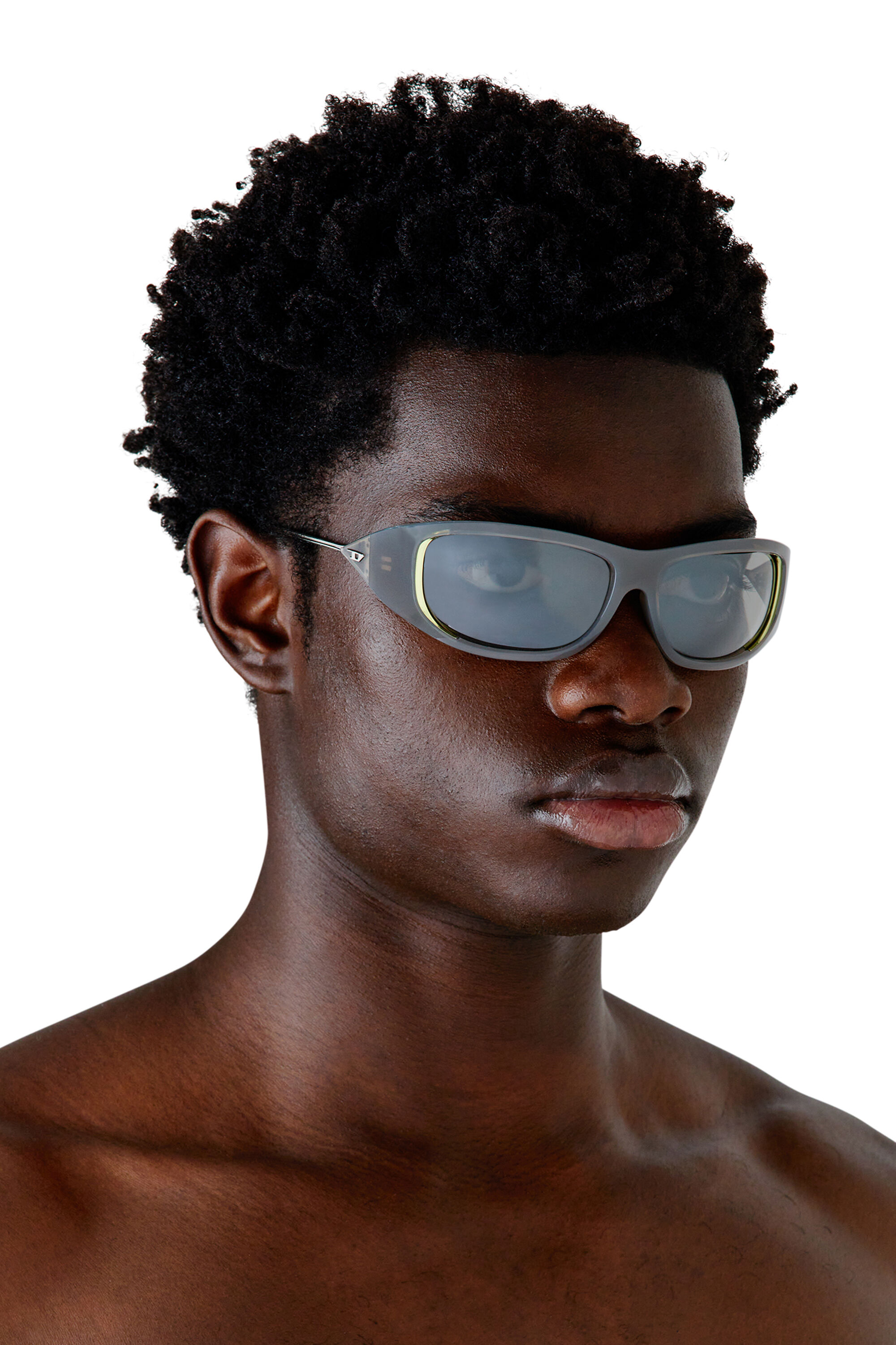 Women's Wraparound style sunglasses | Grey | Diesel