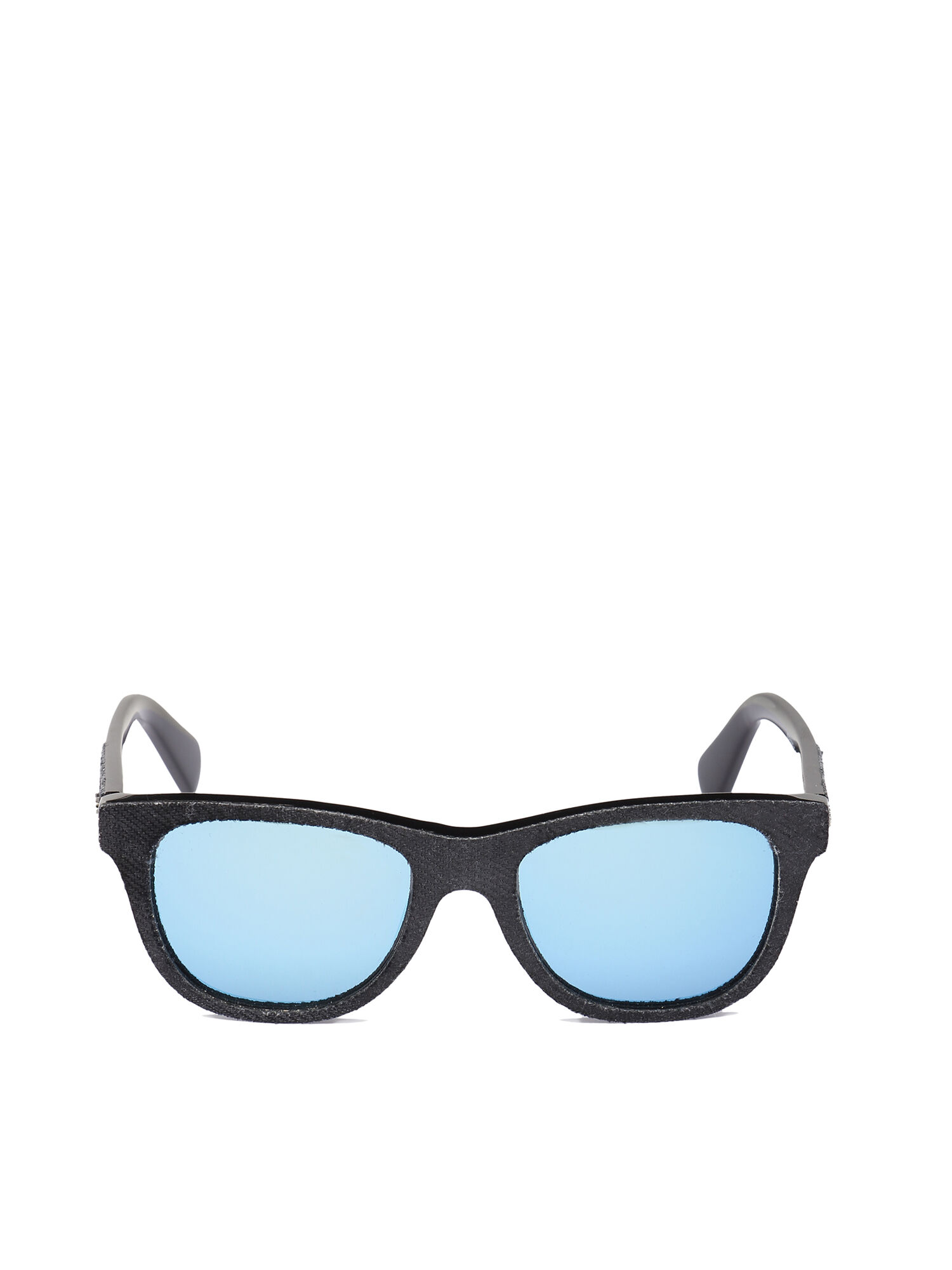 Diesel - DM0200, Unisex's Iconic kid eyewear with denim insert in Black Jeans - 1