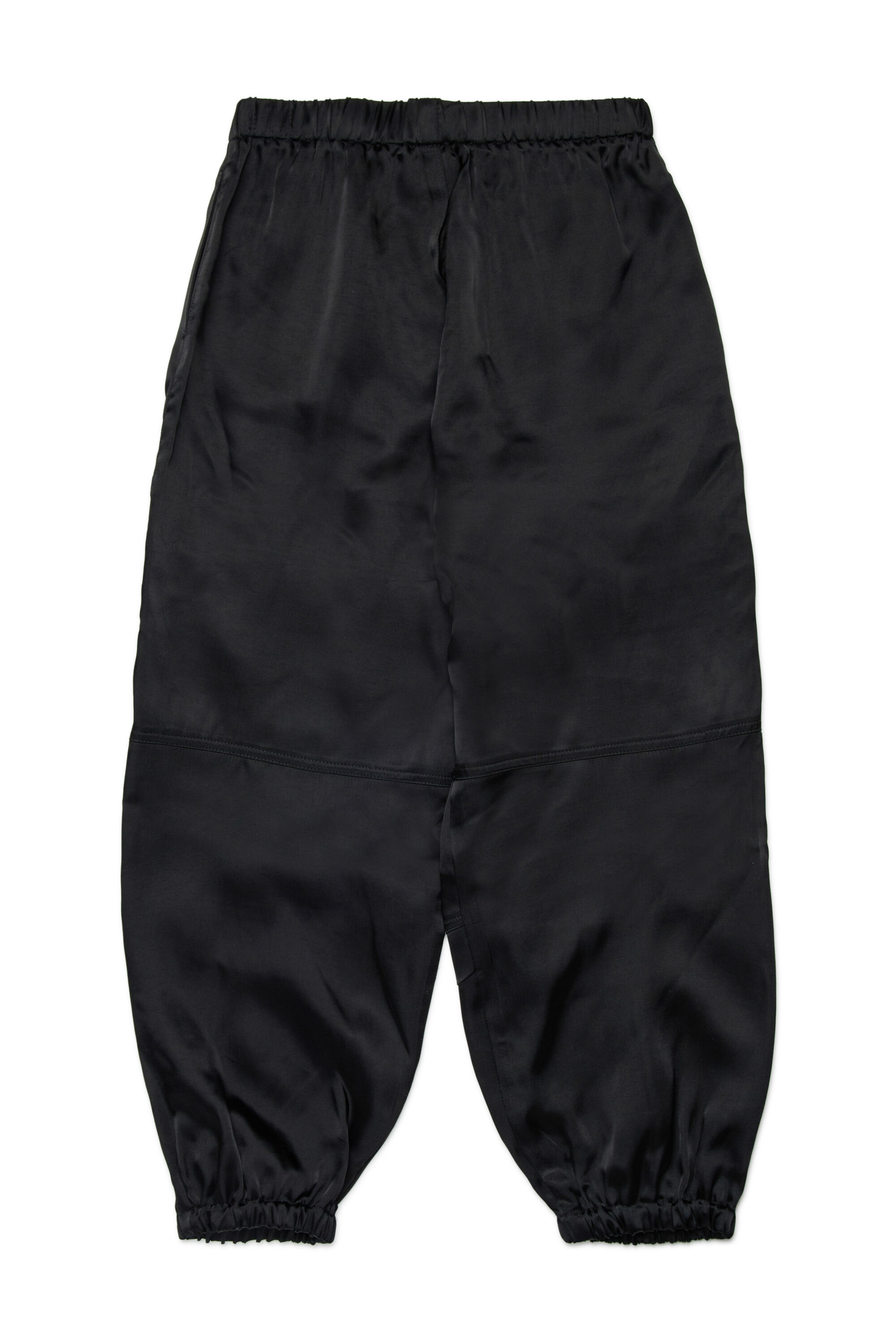 Diesel - PSAFFER, Woman's Satin pants with utility pockets in Black - 2