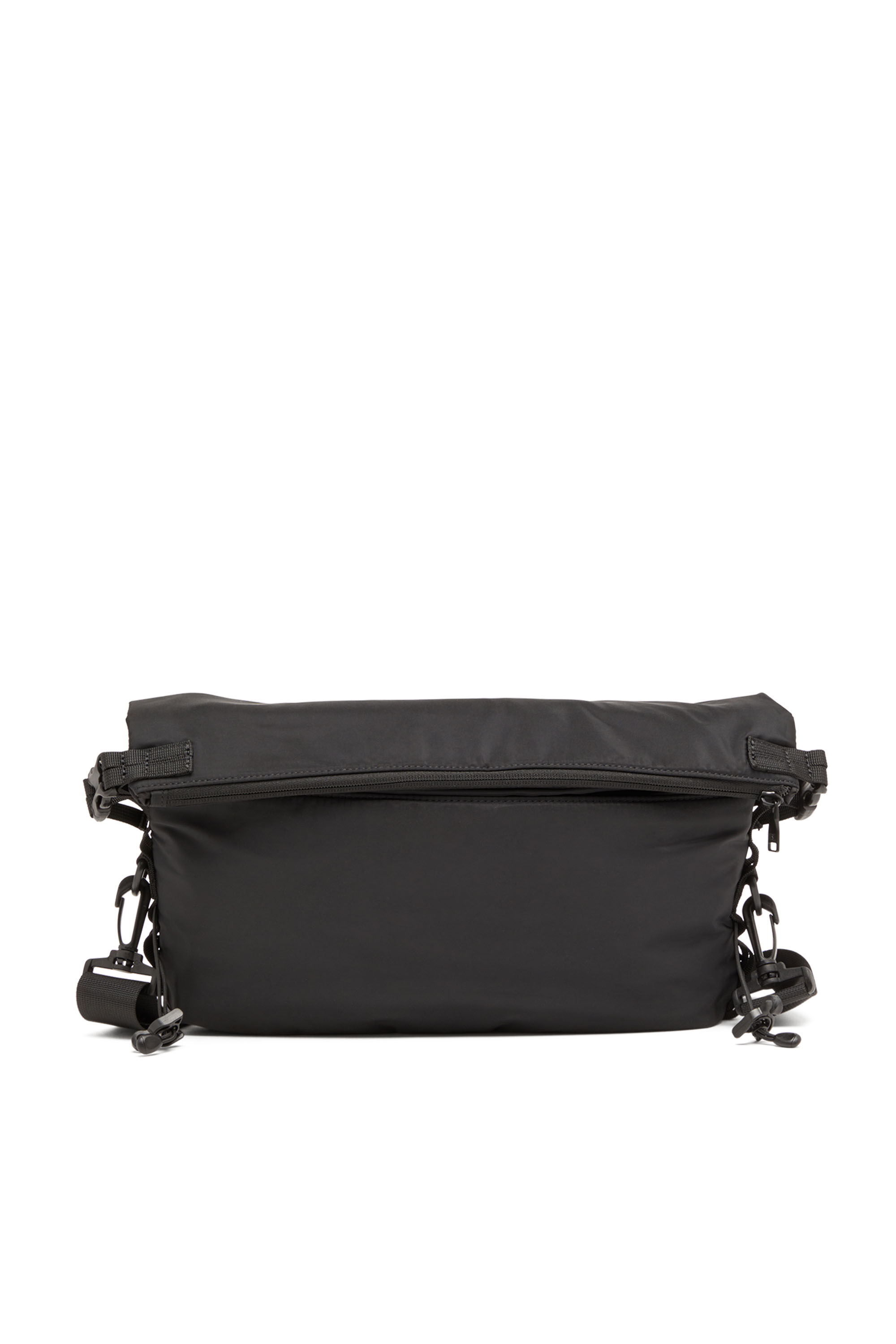 Men's Drape-Nylon crossbody bag with Oval D print | Black