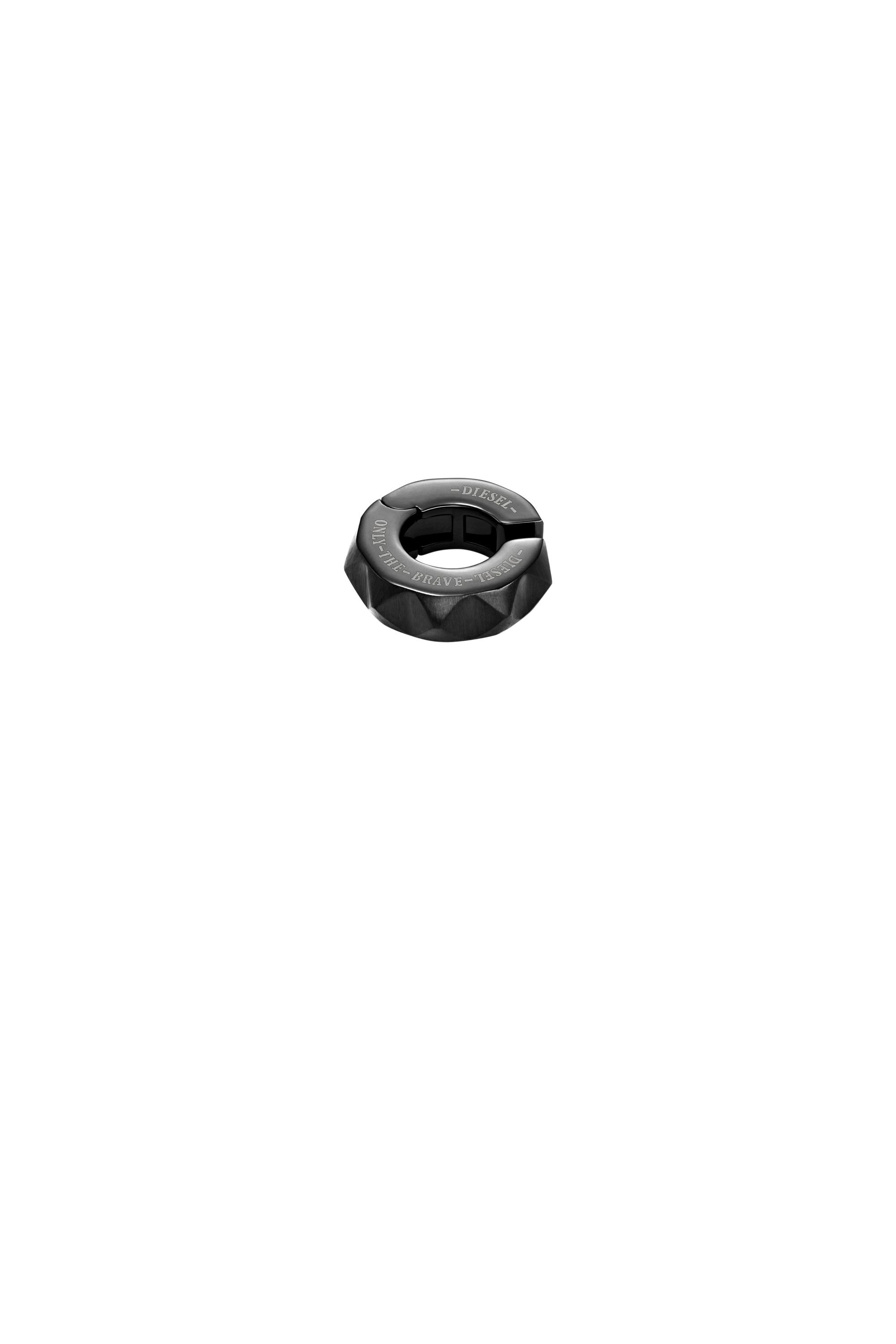 Women's Black Stainless Steel Cuff Earring | Black | Diesel