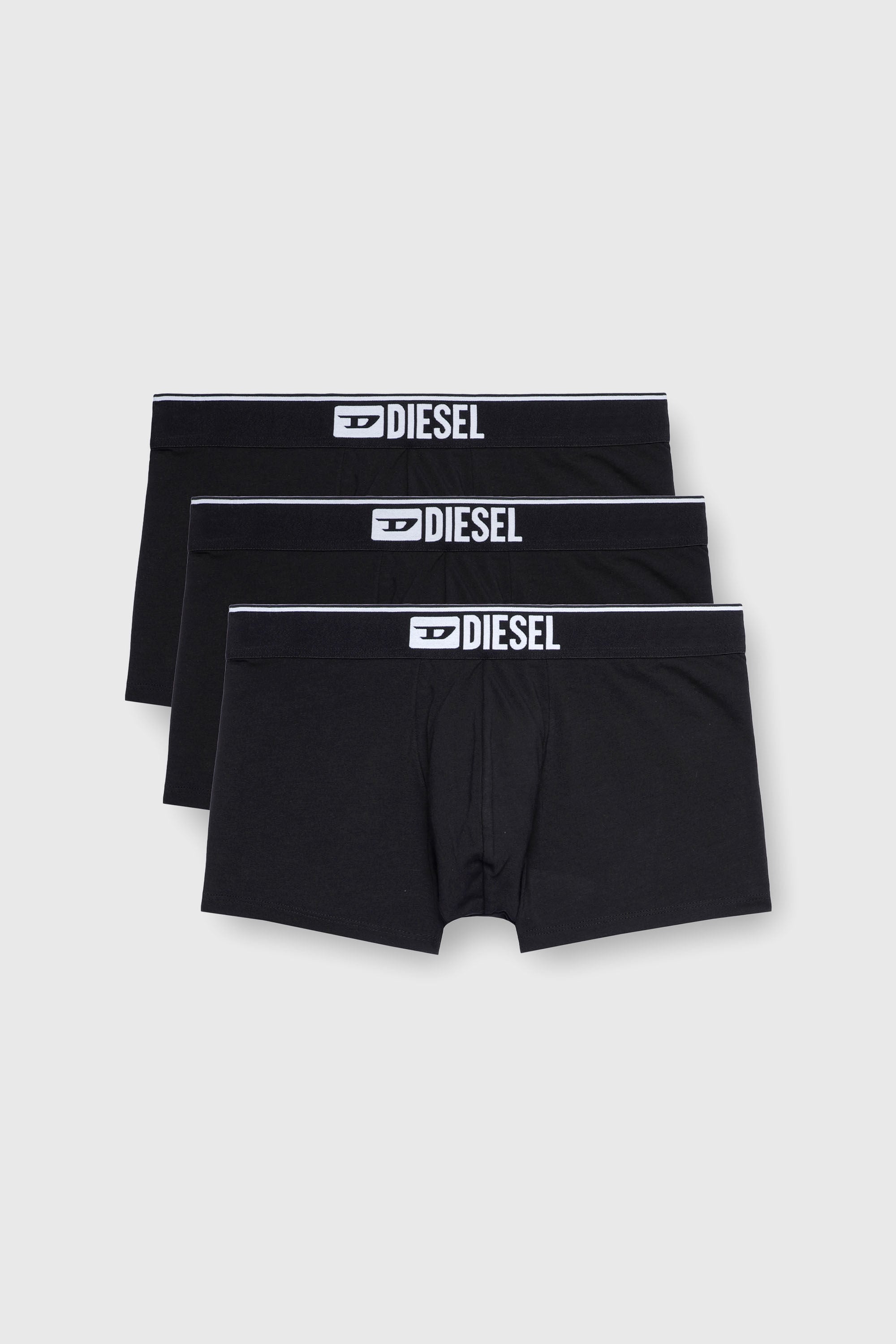 Diesel - UMBX-DAMIENTHREEPACK, Man's Three-pack of plain boxer briefs in Black - 2