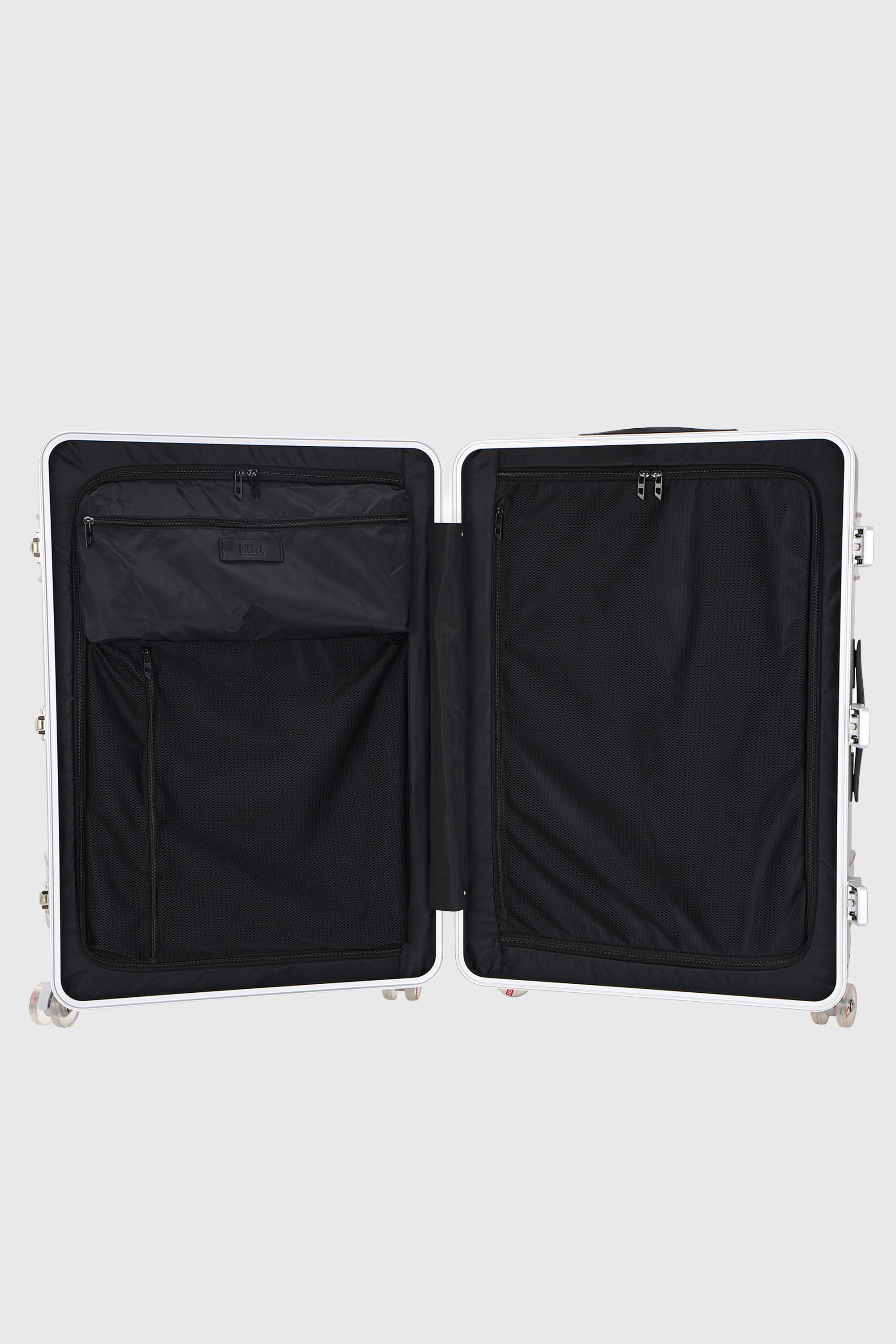 Diesel - DIESEL PC STRONG IMAGE TROLLEY- DSL003, Unisex's Rugged suitcase size L in Silver - 3