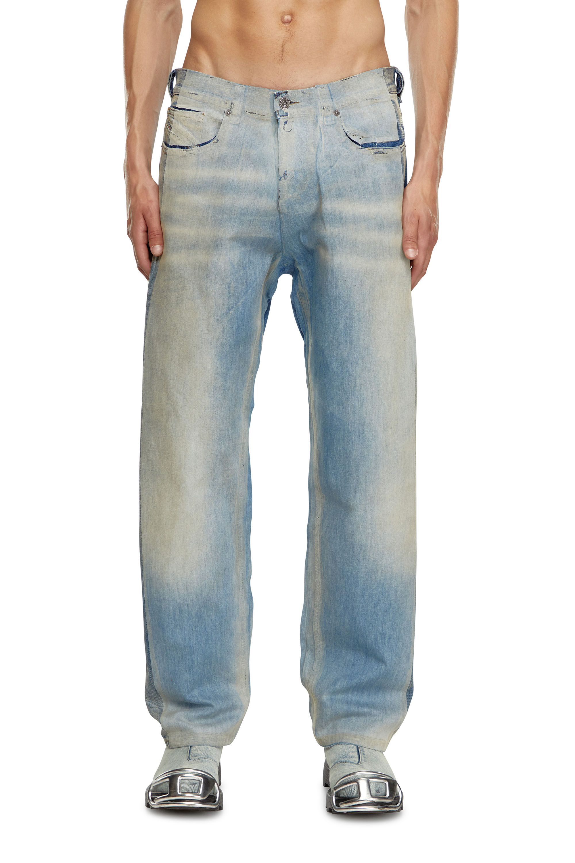 Diesel - Man Straight Jeans 2010 D-Macs 09K22, Medium blue - Image 3