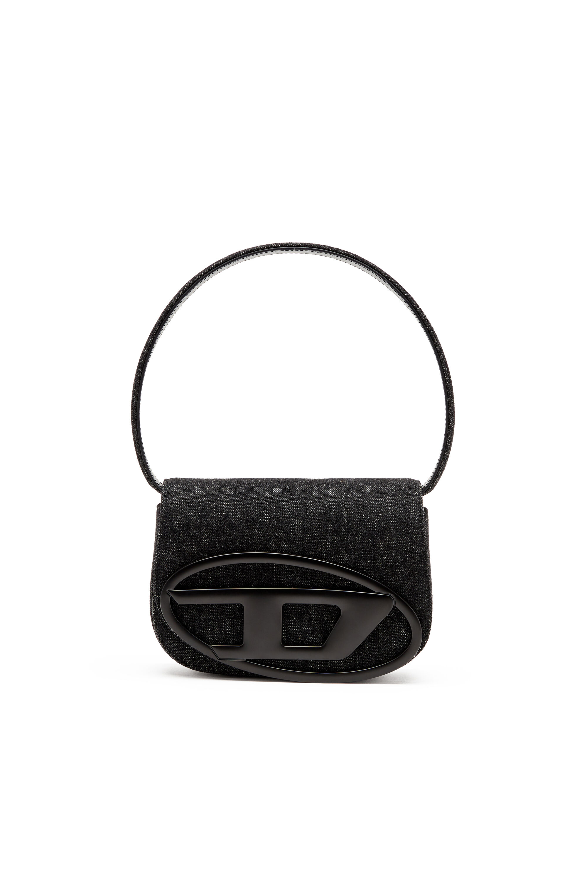 新品 DIESEL X08396 P6901 T8013 1DR バッグ Women's 1DR-Iconic shoulder bag in washed denim | Black | Diesel