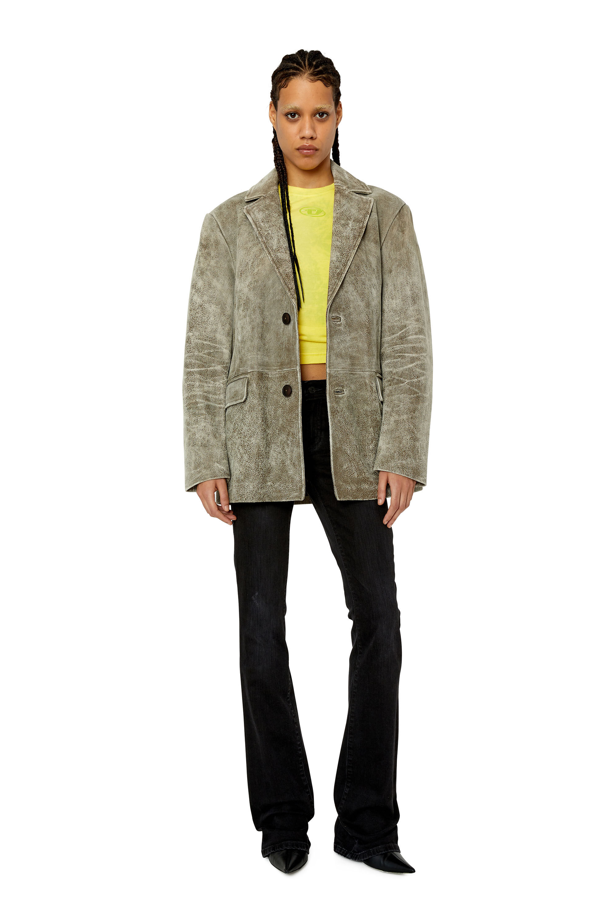 Diesel - 1969 D-Ebbey 0TFAS Bootcut and Flare Jeans, Black/Dark grey - Image 1