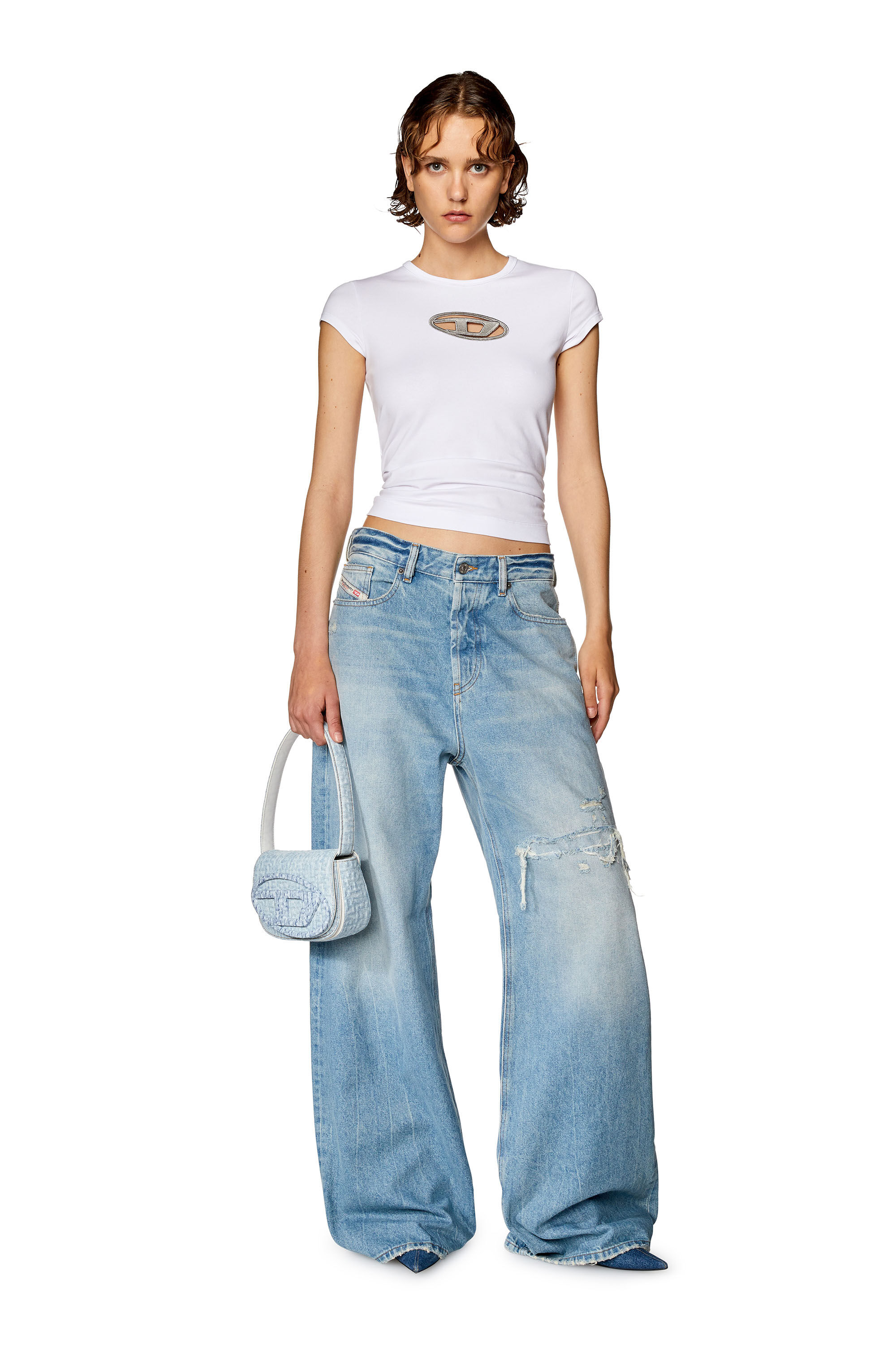 1996 D-Sire Women: Low waist, cargo Jeans, light blue | Diesel 1996 D-Sire Women: Low waist, cargo Jeans, light blue | Diesel