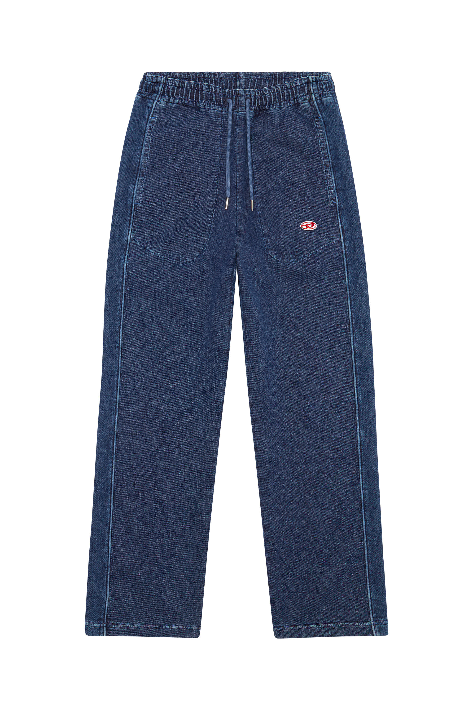Diesel - D-Martians Track Denim 09C30 Straight, Dark Blue - Image 2