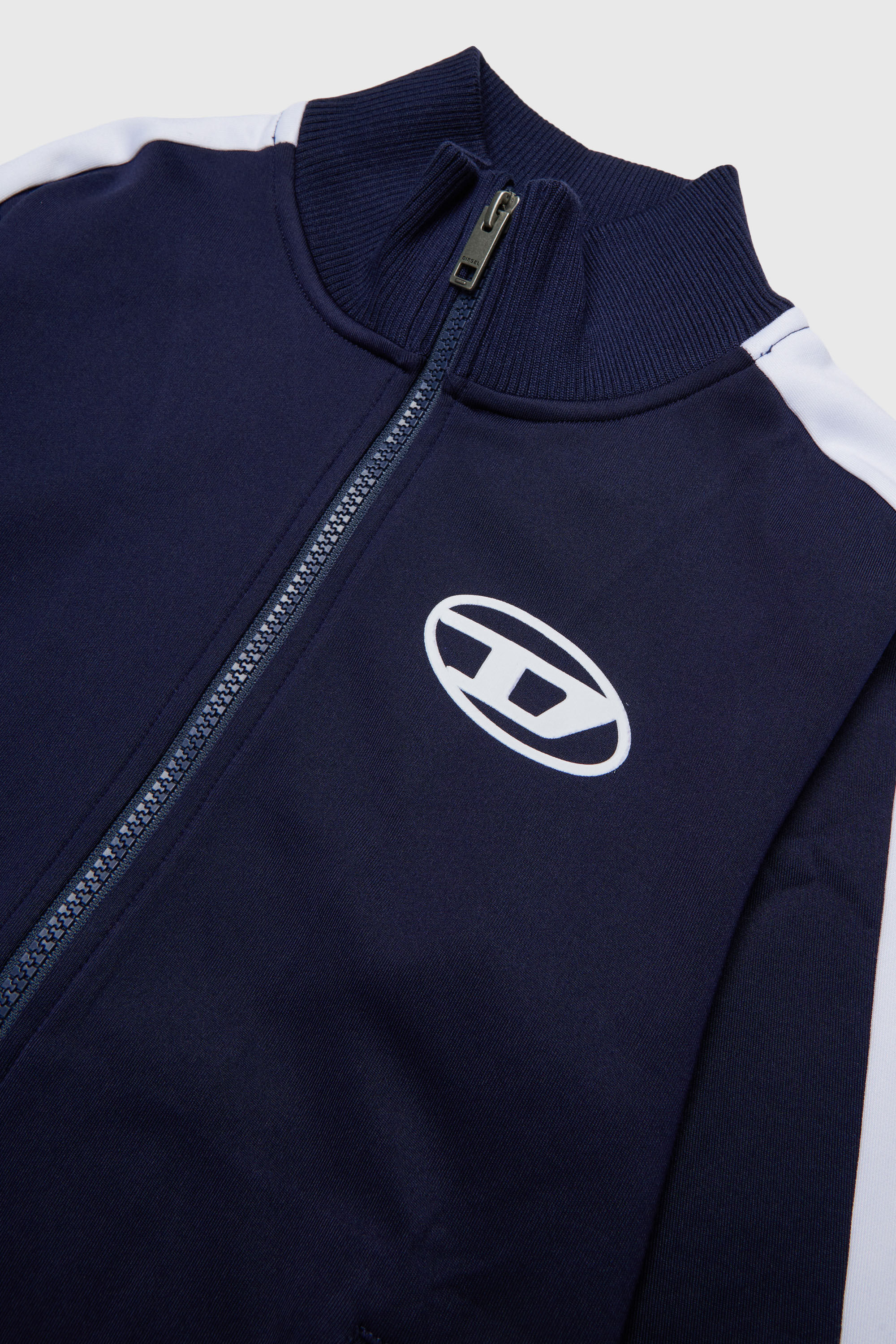 Diesel - SBOS, Man's Track jacket with Oval D logo in Dark Blue - 3