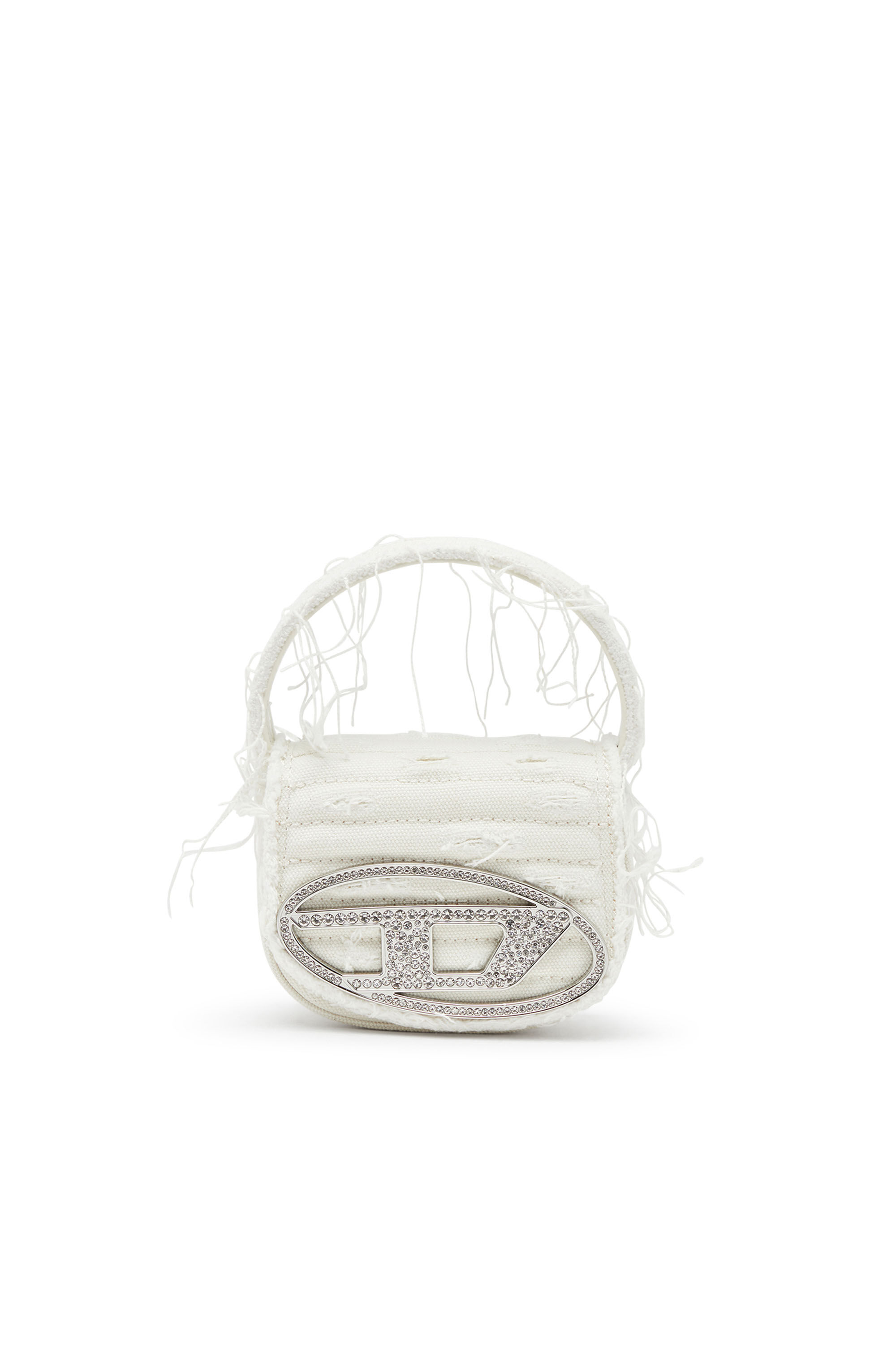 Women's 1DR XS-Iconic mini bag in canvas and leather | White Women's 1DR XS-Iconic mini bag in canvas and leather | White