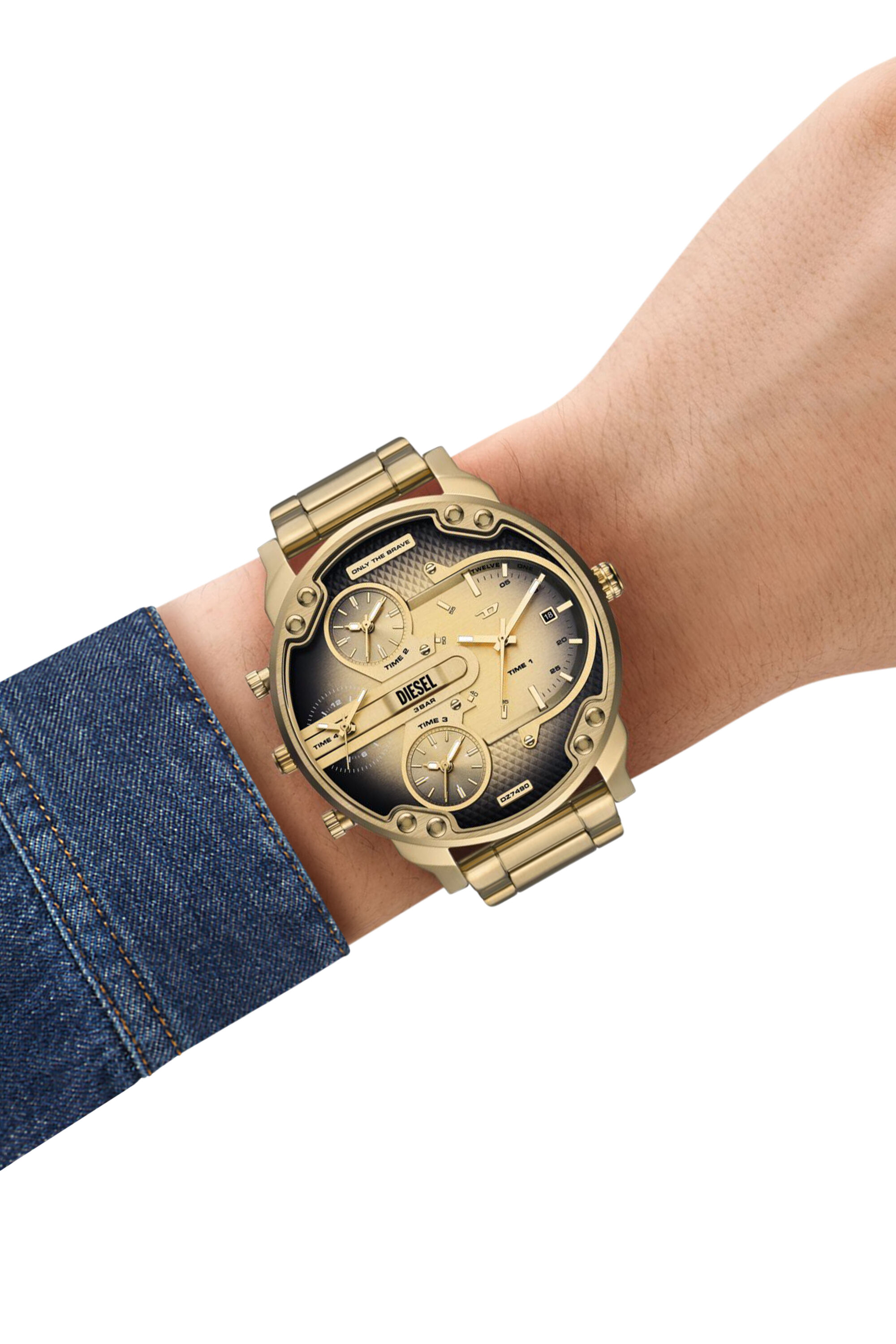 Men's Mr. Daddy Slim Multi-Movement Stainless Steel Watch | Gold
