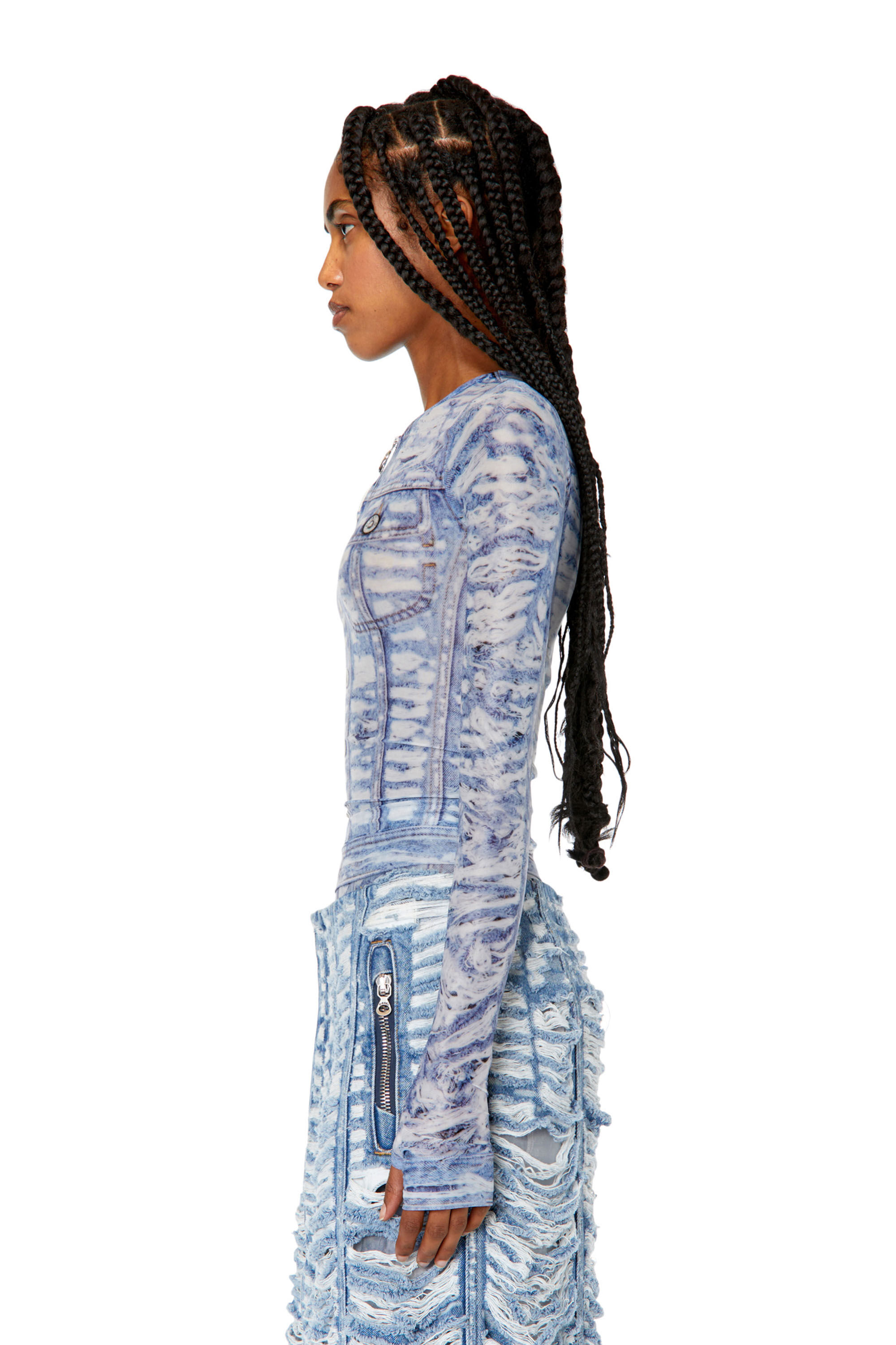 Diesel - T-CLAUZI-H2, Blue/White - Image 5