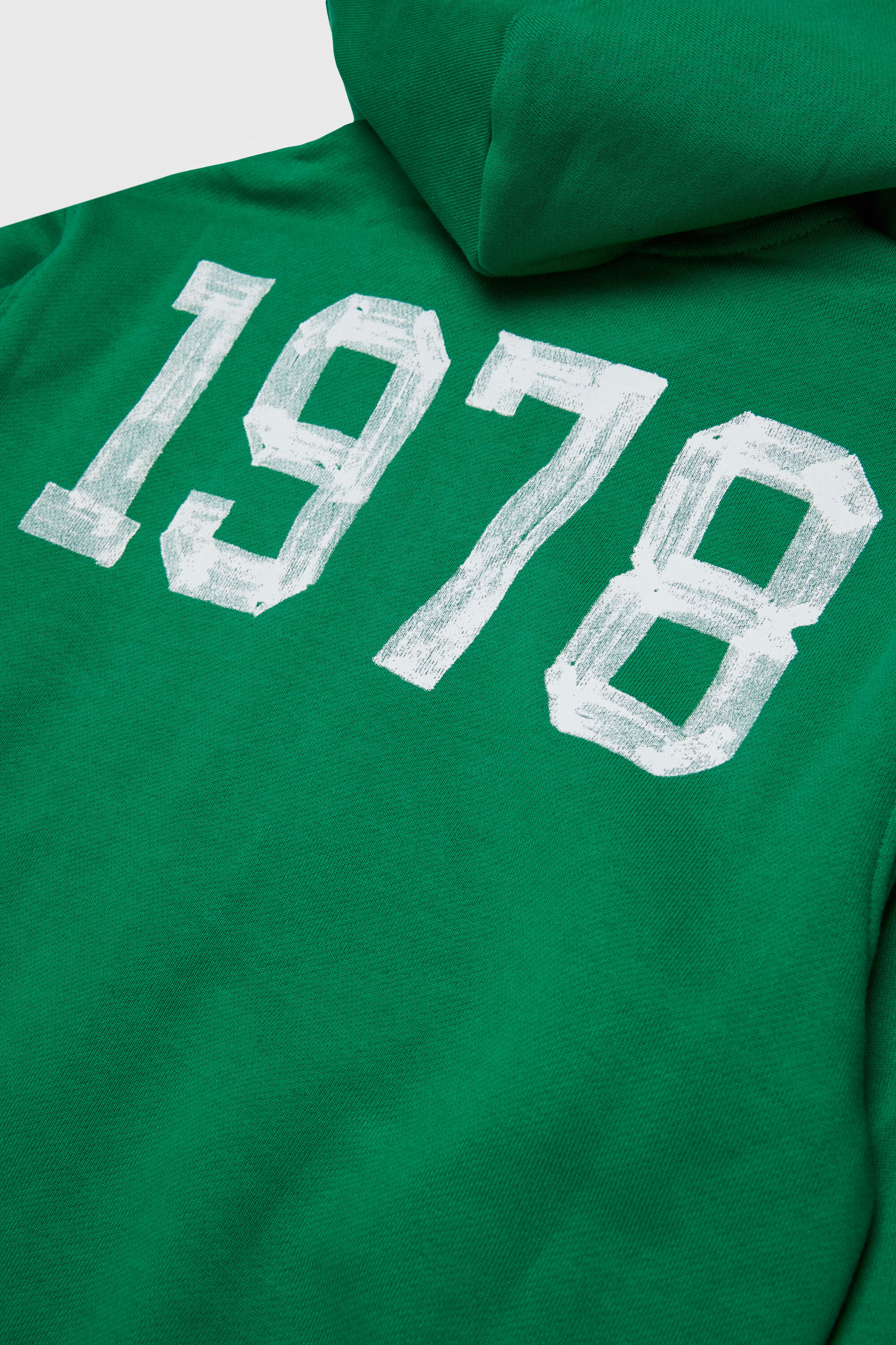 Diesel - SBANDHOOD OVER, Man's Zip-up hoodie with paint-effect logo prints in Green - 4