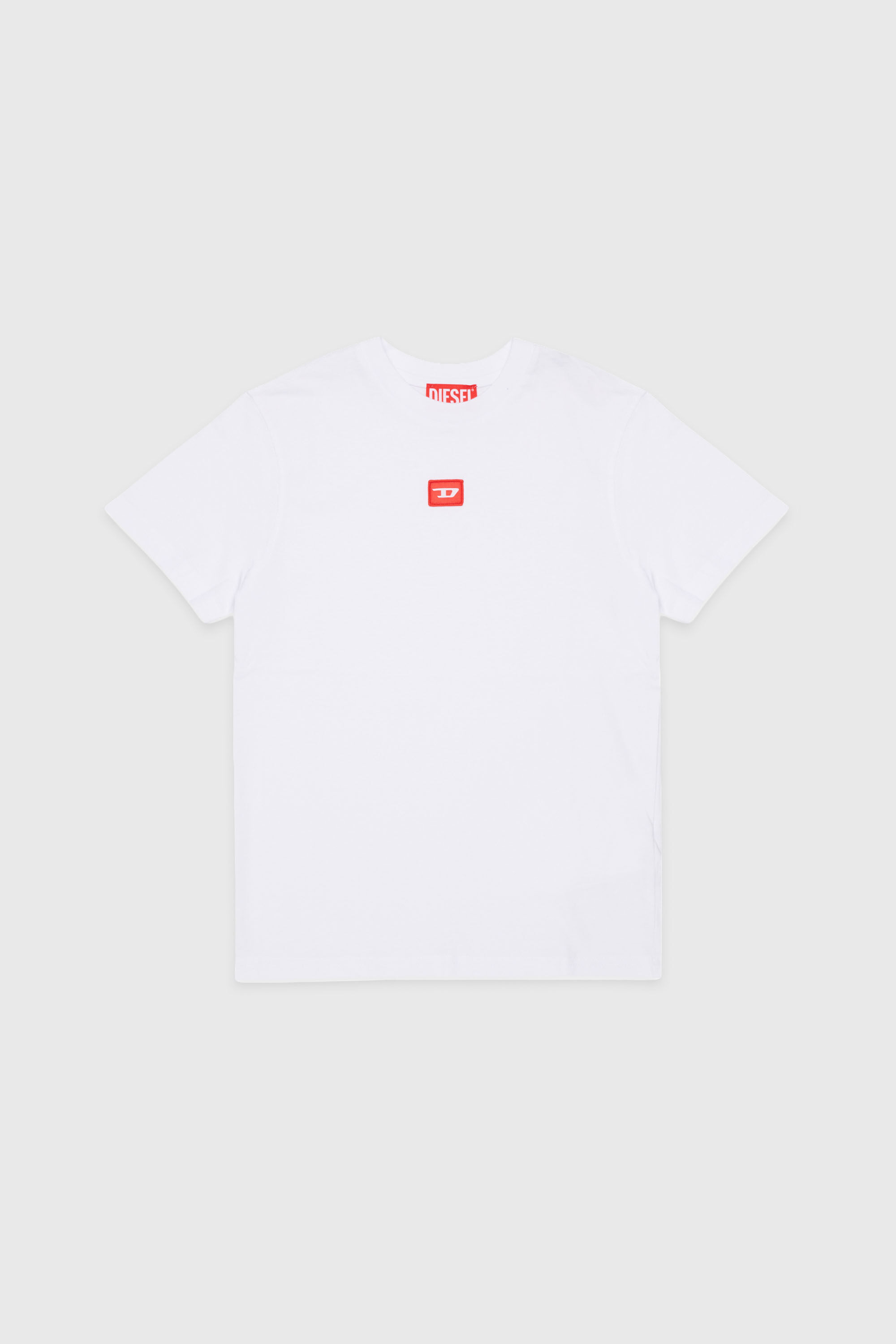 Diesel - TXDIEGO, Man's Cotton T-shirt with patch in White - 1