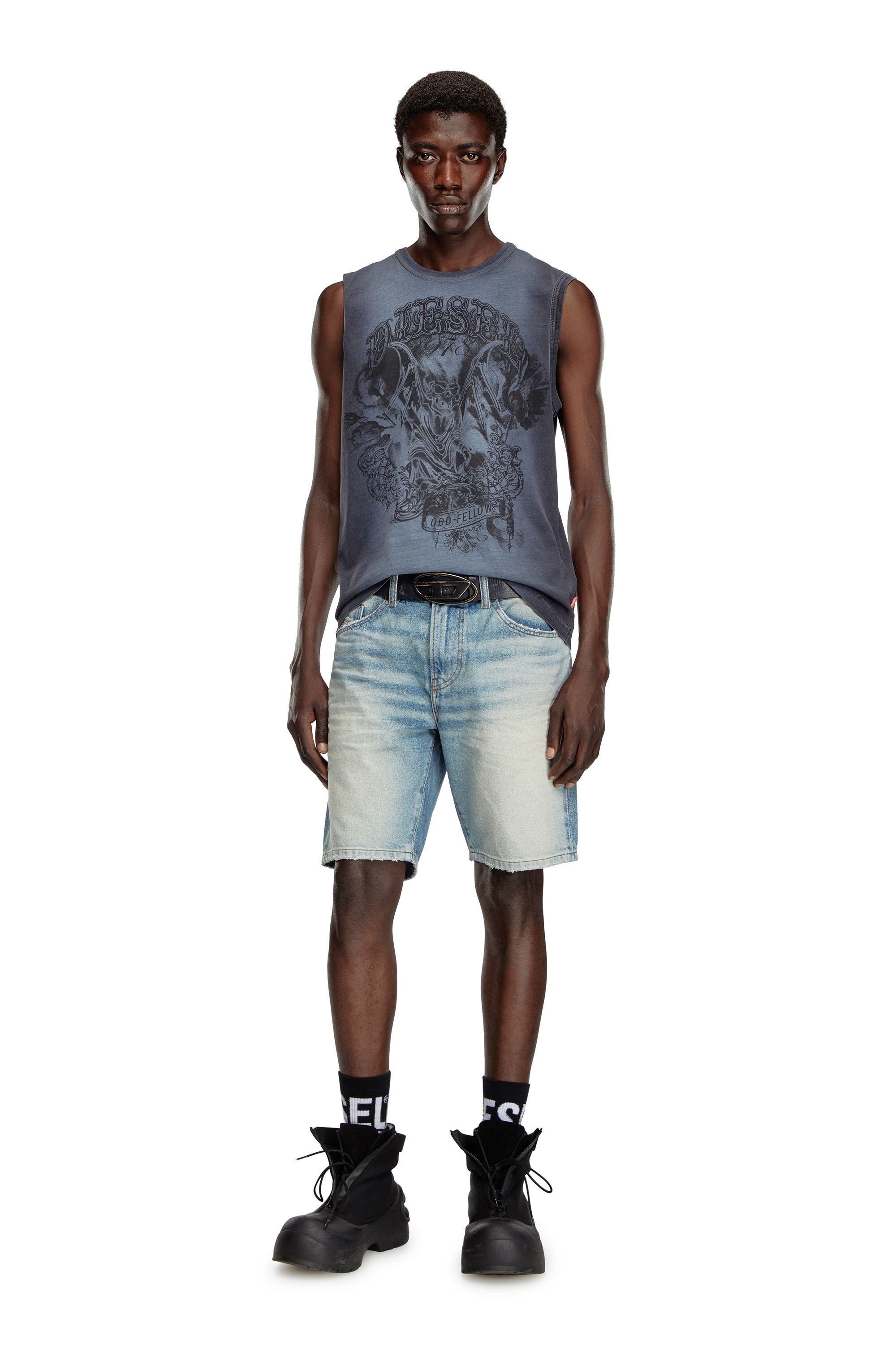 Men s Slim denim shorts Blue Diesel