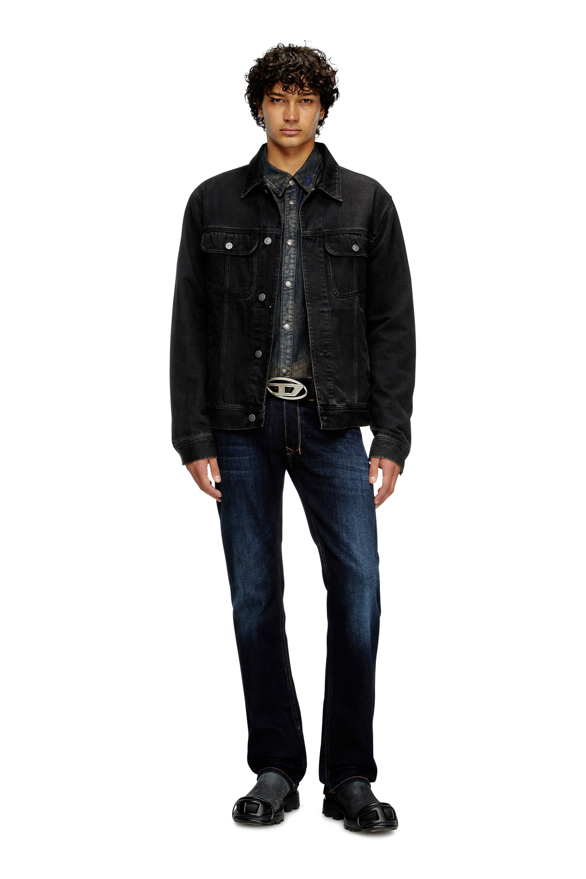 type shade FIARE DENIM ブラック Lサイズ Men's Regular Jeans | Dark Blue | Diesel 1985 Larkee