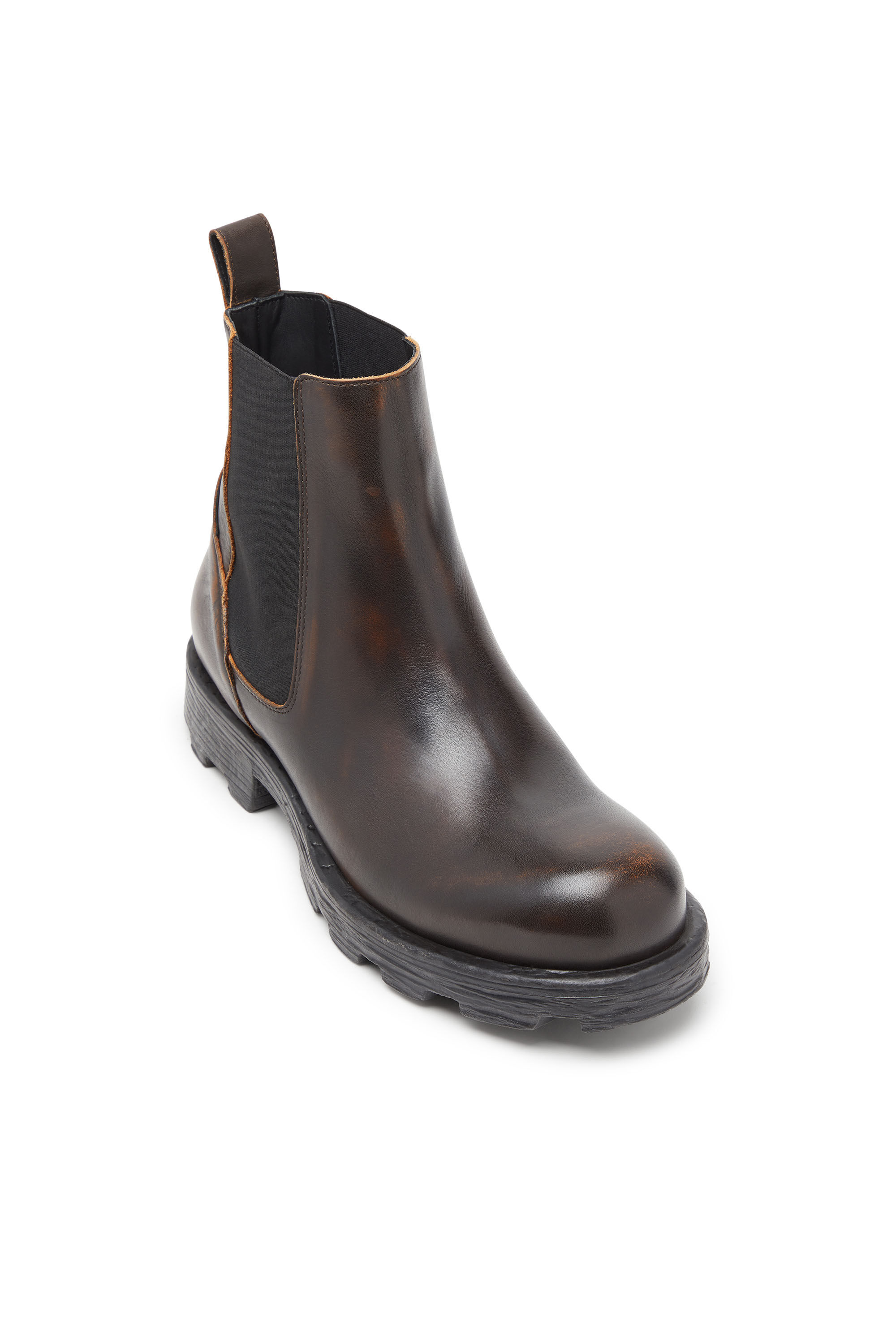 Diesel - D-HAMMER CH, Man's D-Hammer-Chelsea boots in brushed leather in Brown - 4
