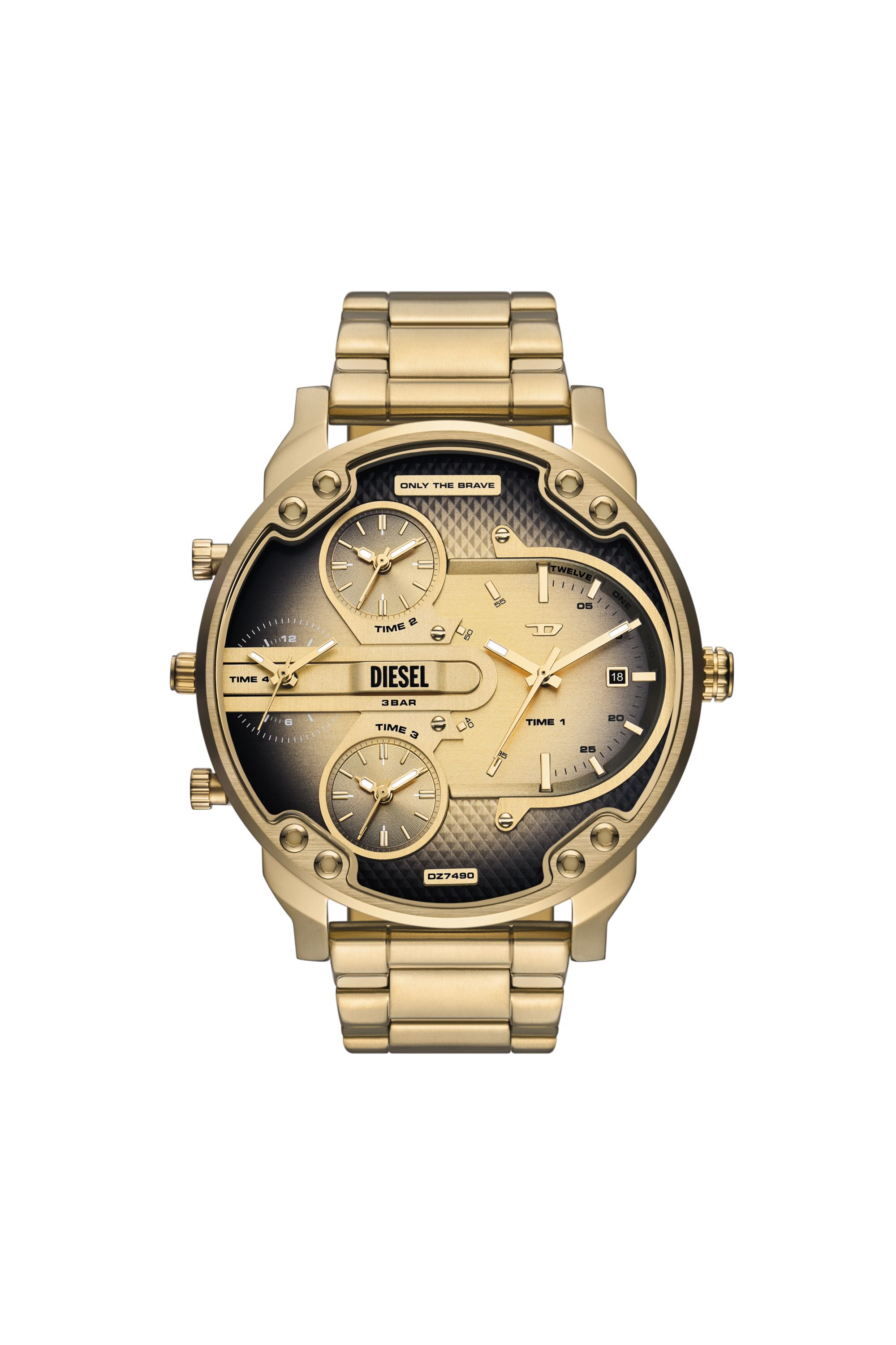 Men's Mr. Daddy Slim Multi-Movement Stainless Steel Watch | Gold