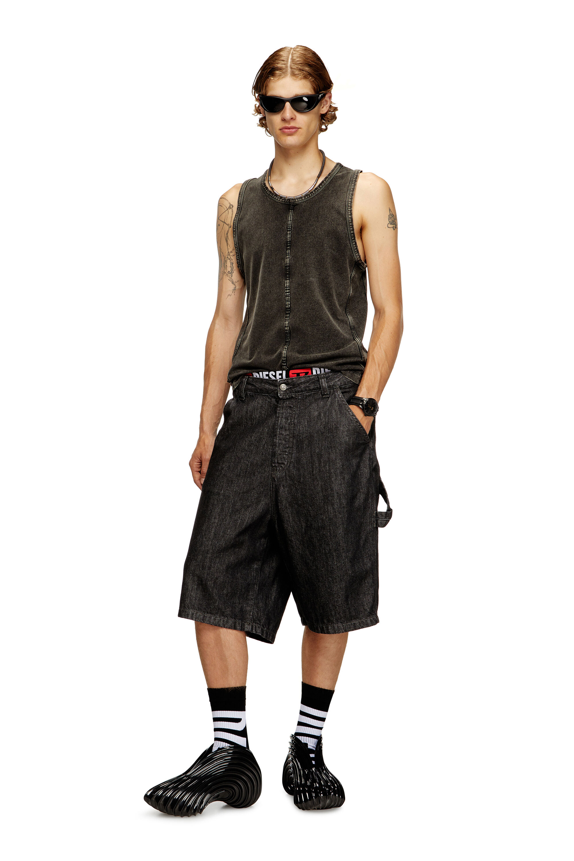 Women's Slip-on sneaker in Melflex® | Black | Diesel