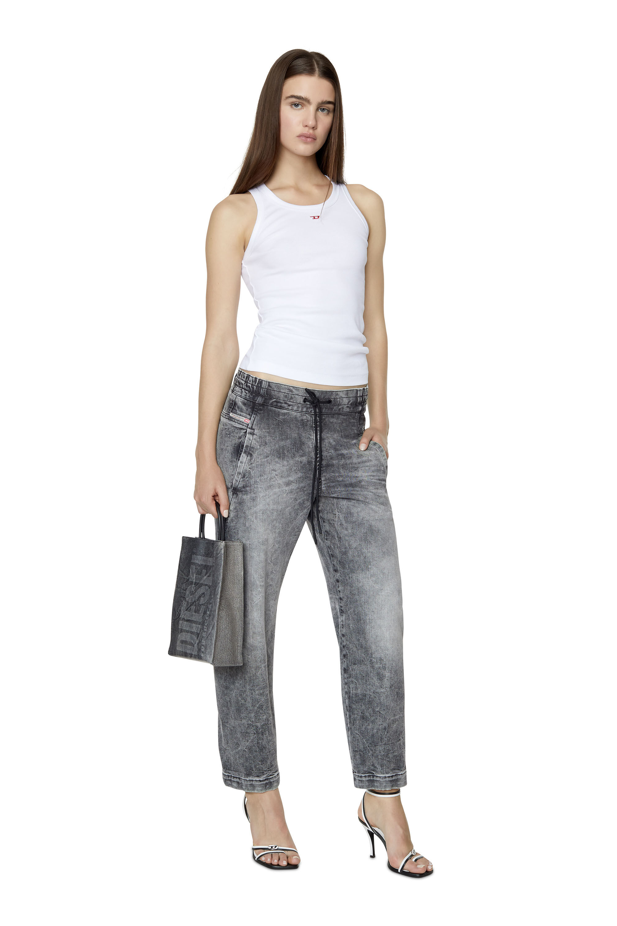 Diesel - Krailey JoggJeans® 09D53 Boyfriend, Black/Dark grey - Image 1