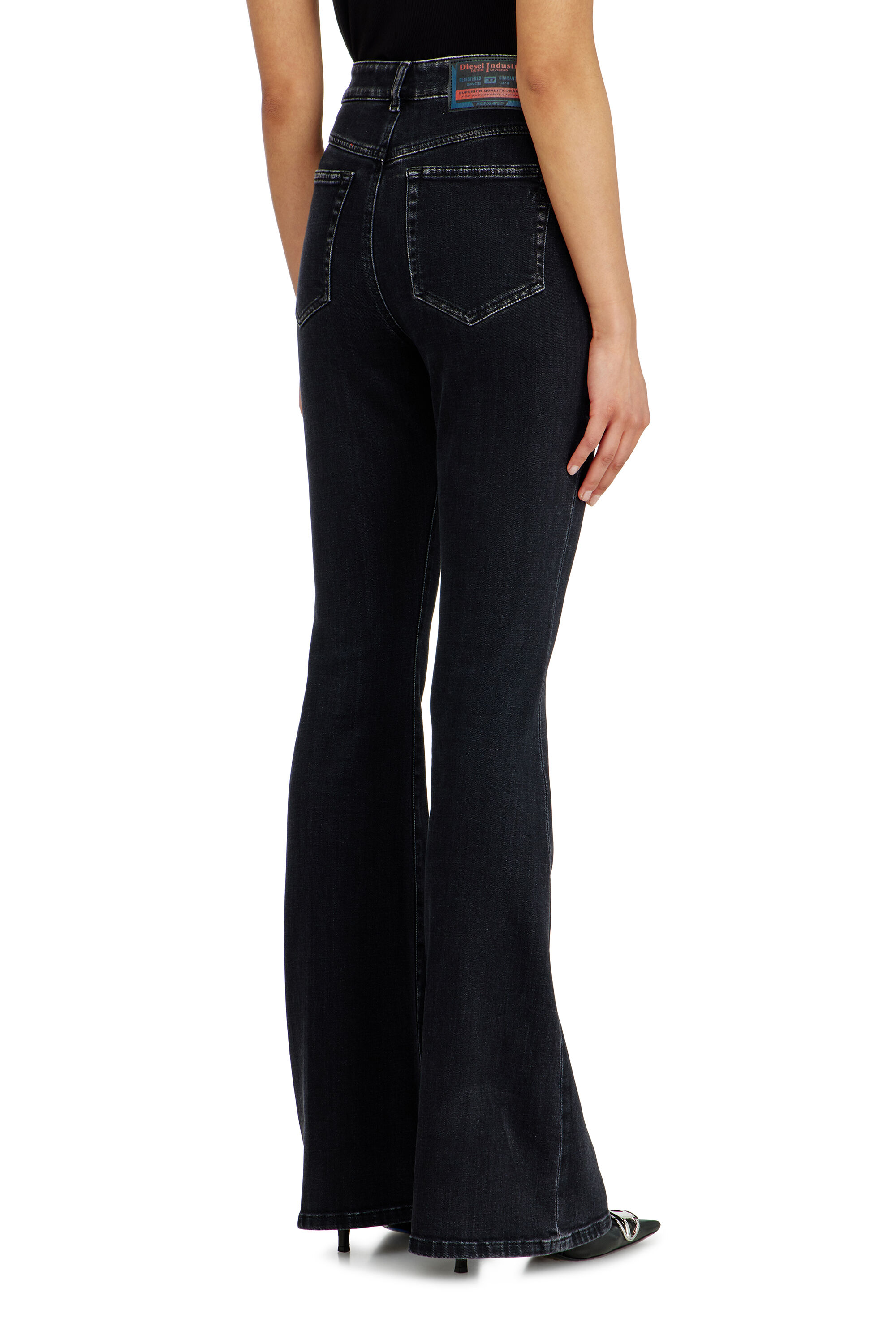 Diesel - Woman's Bootcut Jeans 1973 D-Partt 09P75, Black/Dark grey - 5