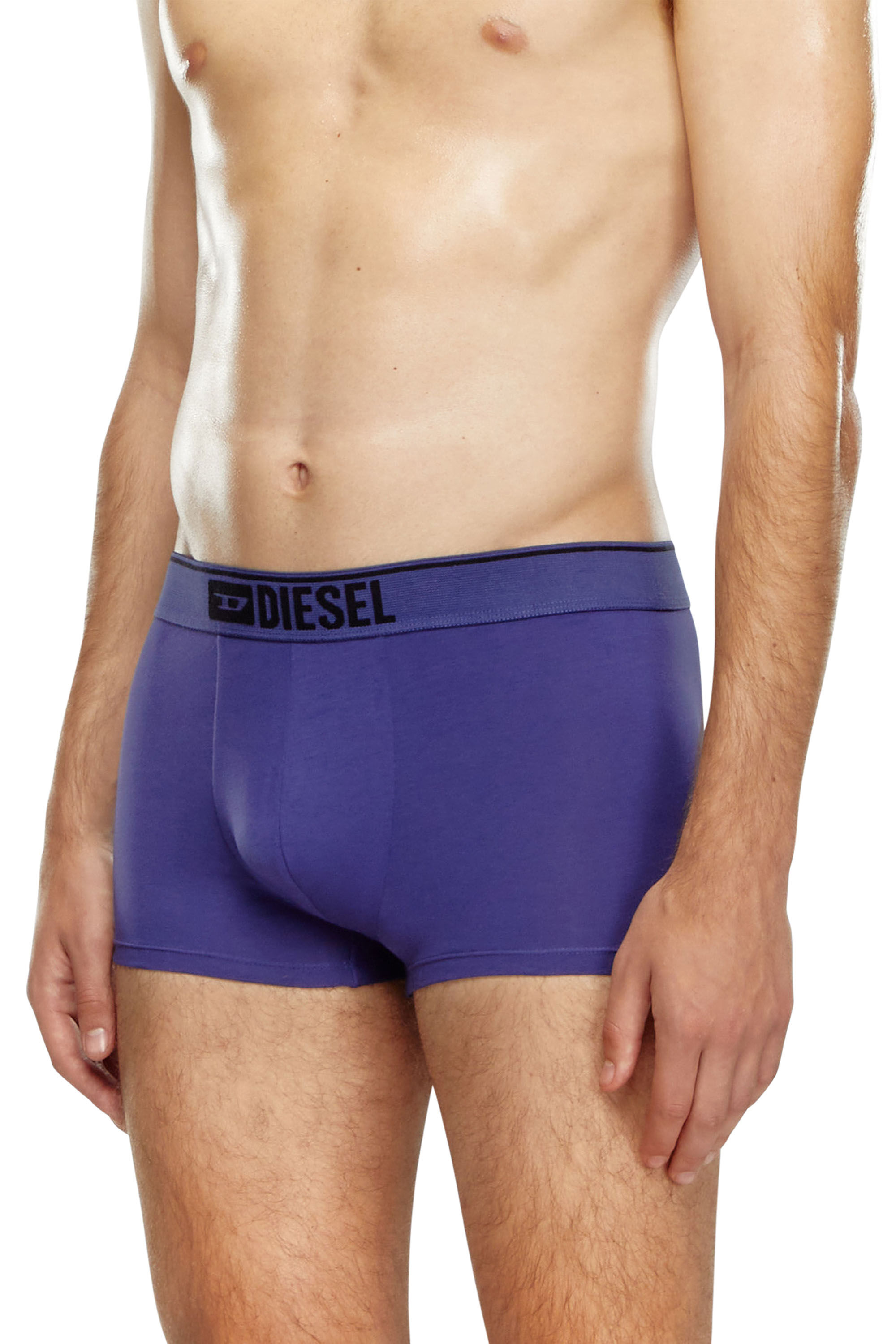 Diesel - UMBX-DAMIENTHREEPACK, Man's 3-pack of boxer briefs in stretch cotton in Black/Blue - 3