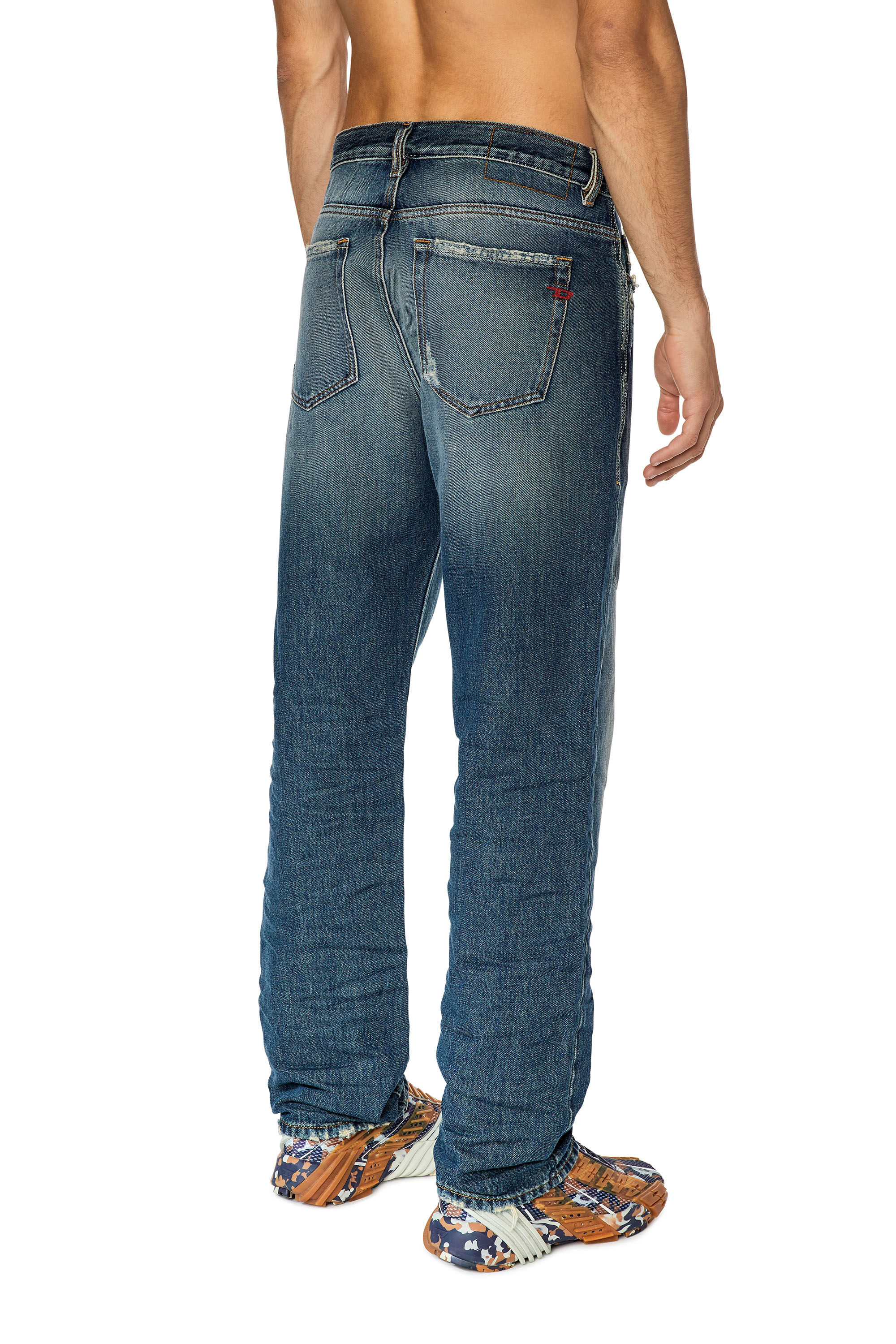 Diesel - 2020 D-Viker E9C40 Straight Jeans, Dark Blue - Image 4