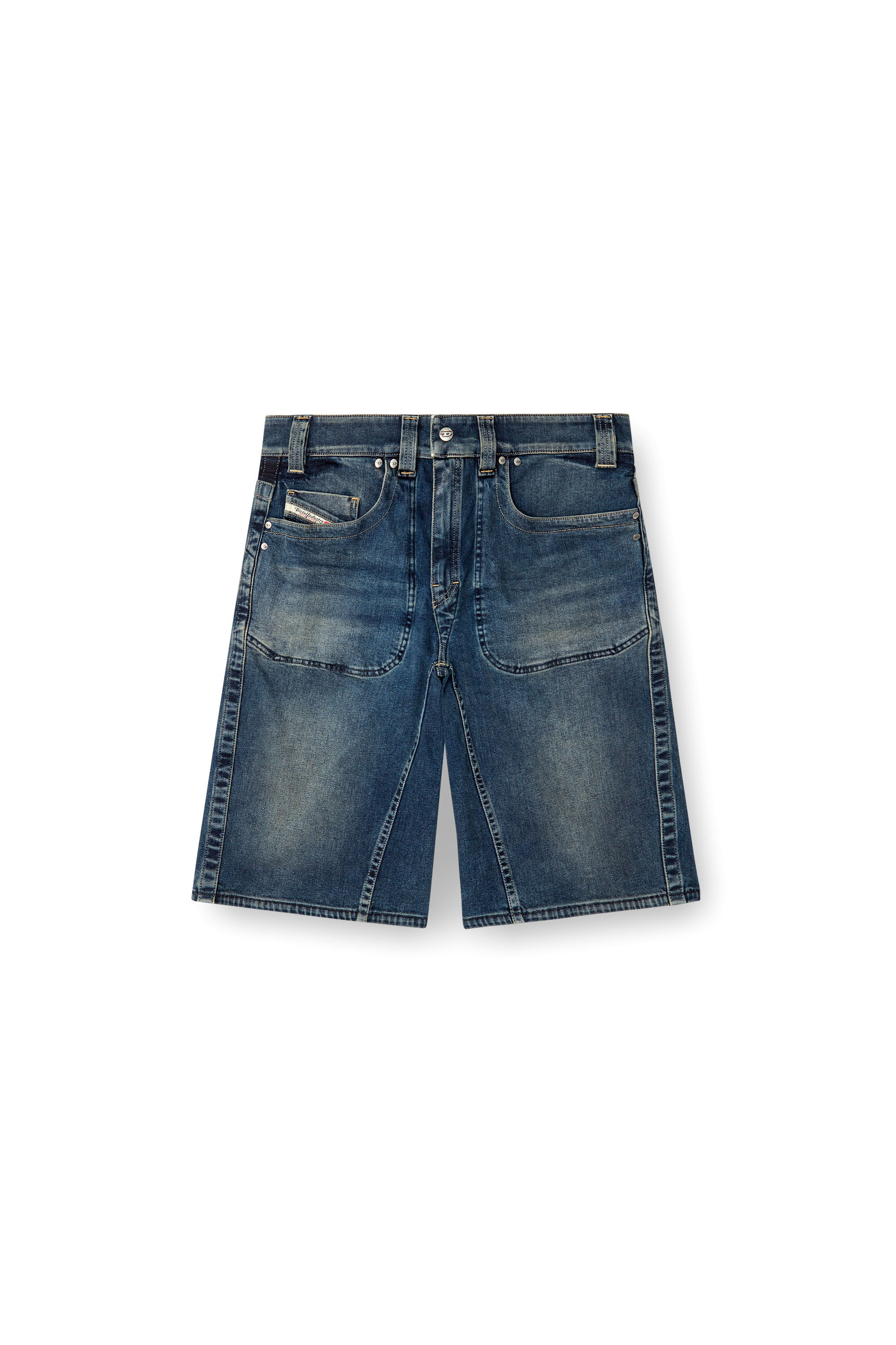 Men's Bermuda shorts in Rehab denim | Blue | Diesel