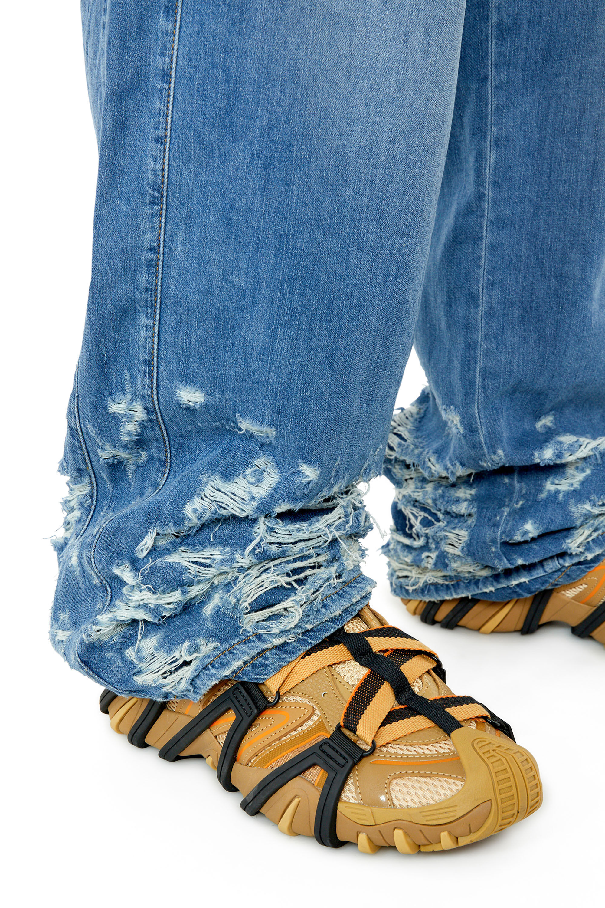 Diesel - D-Martian 0EMAF Straight Jeans, Light Blue - Image 5