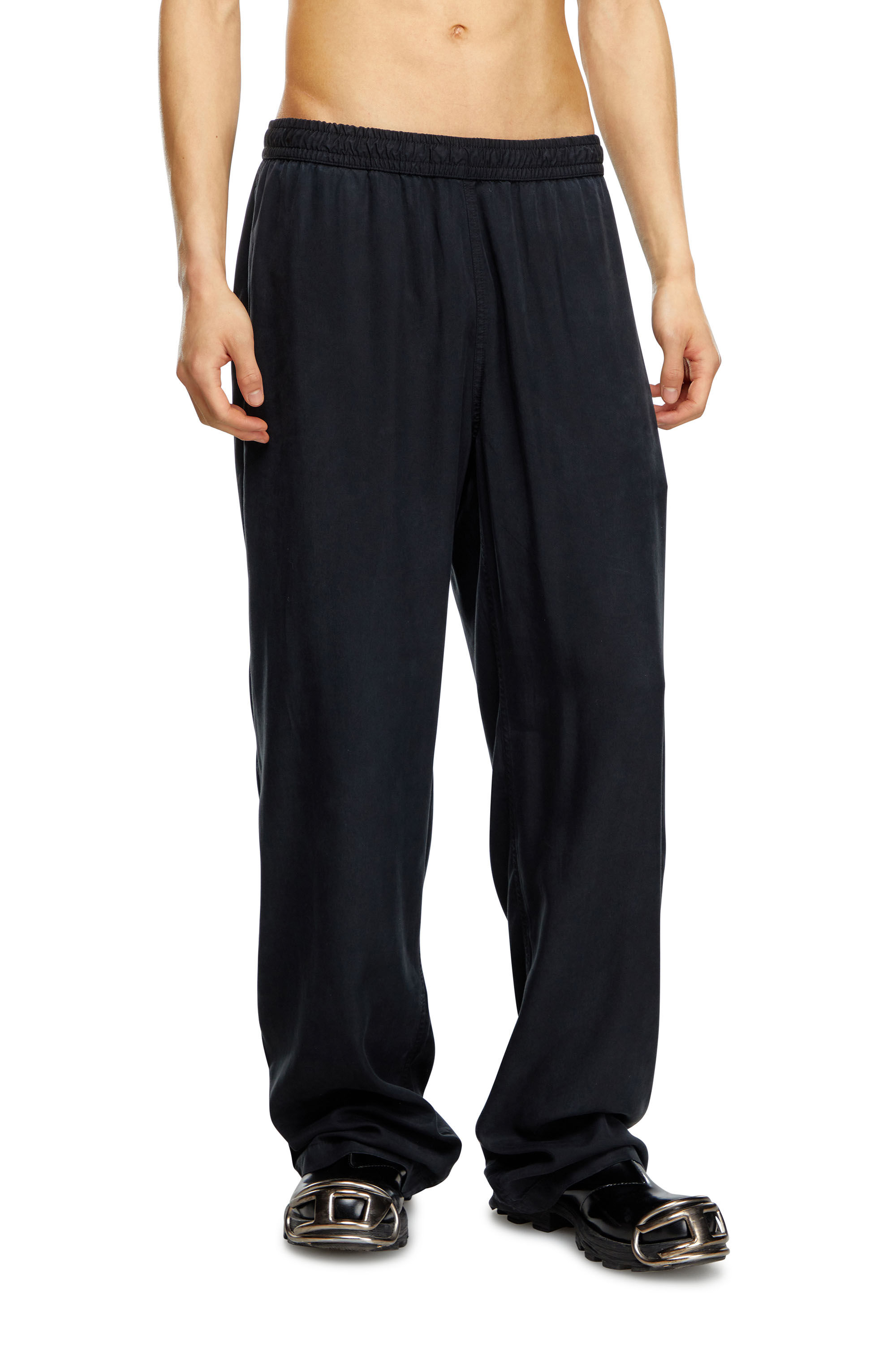 パンツ DIESEL Drawstring pants in faded twill Men's Drawstring pants in faded twill | Black | Diesel