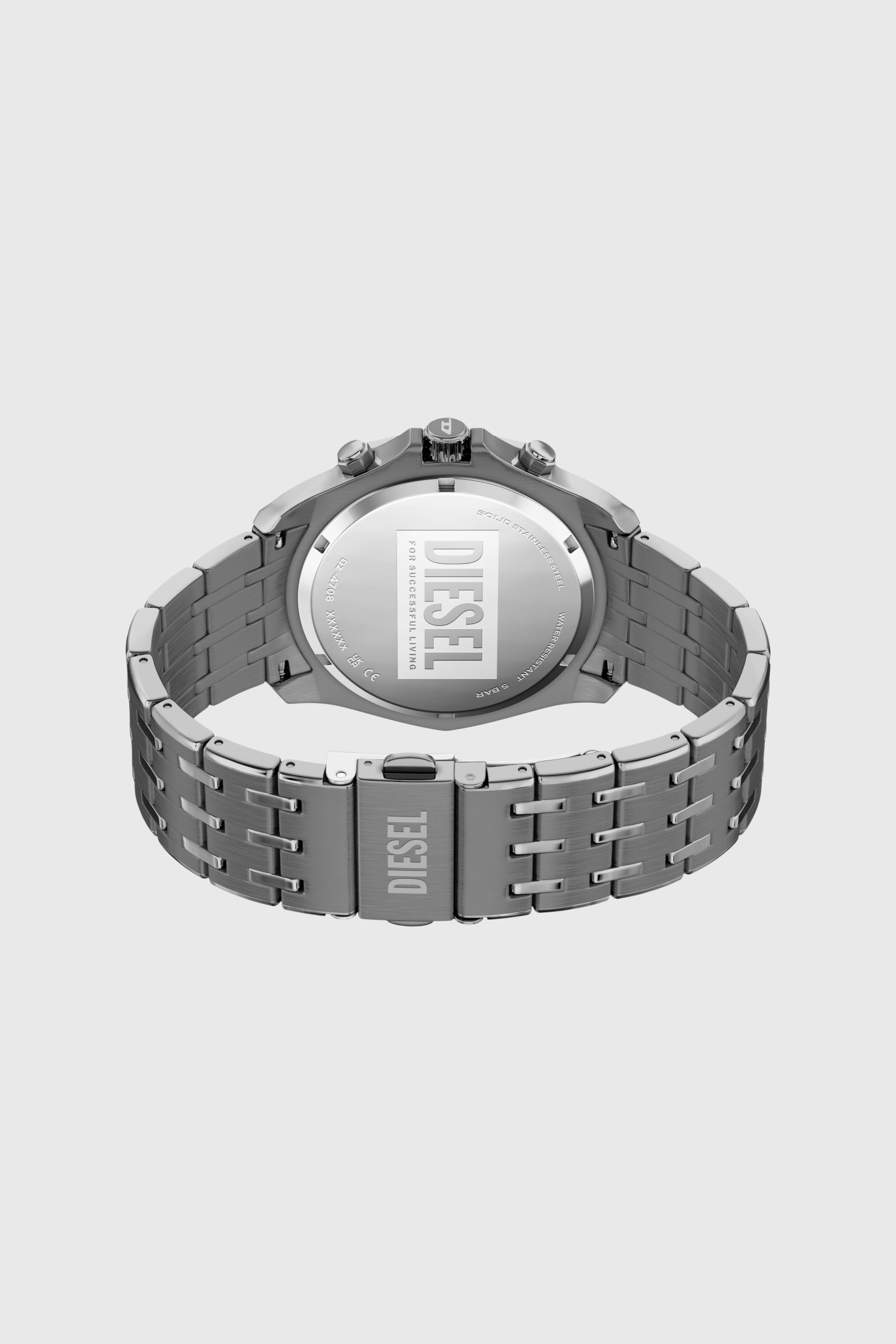 Diesel - DZ4708 WATCH, Man's Spiked stainless steel watch in Grey - 6