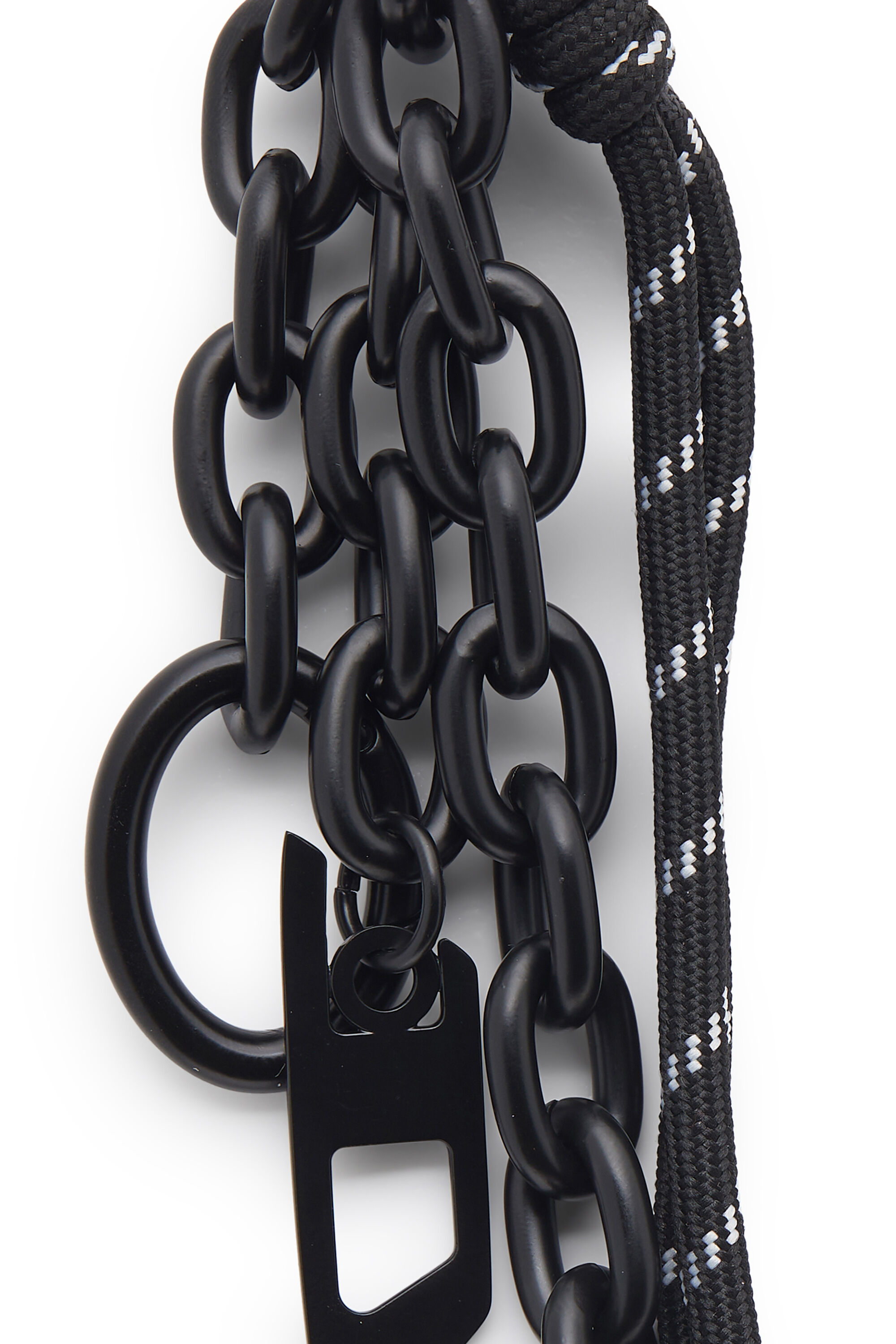 Diesel - CHAIN-D L, Unisex's Charm in chain and rope in Black - 2