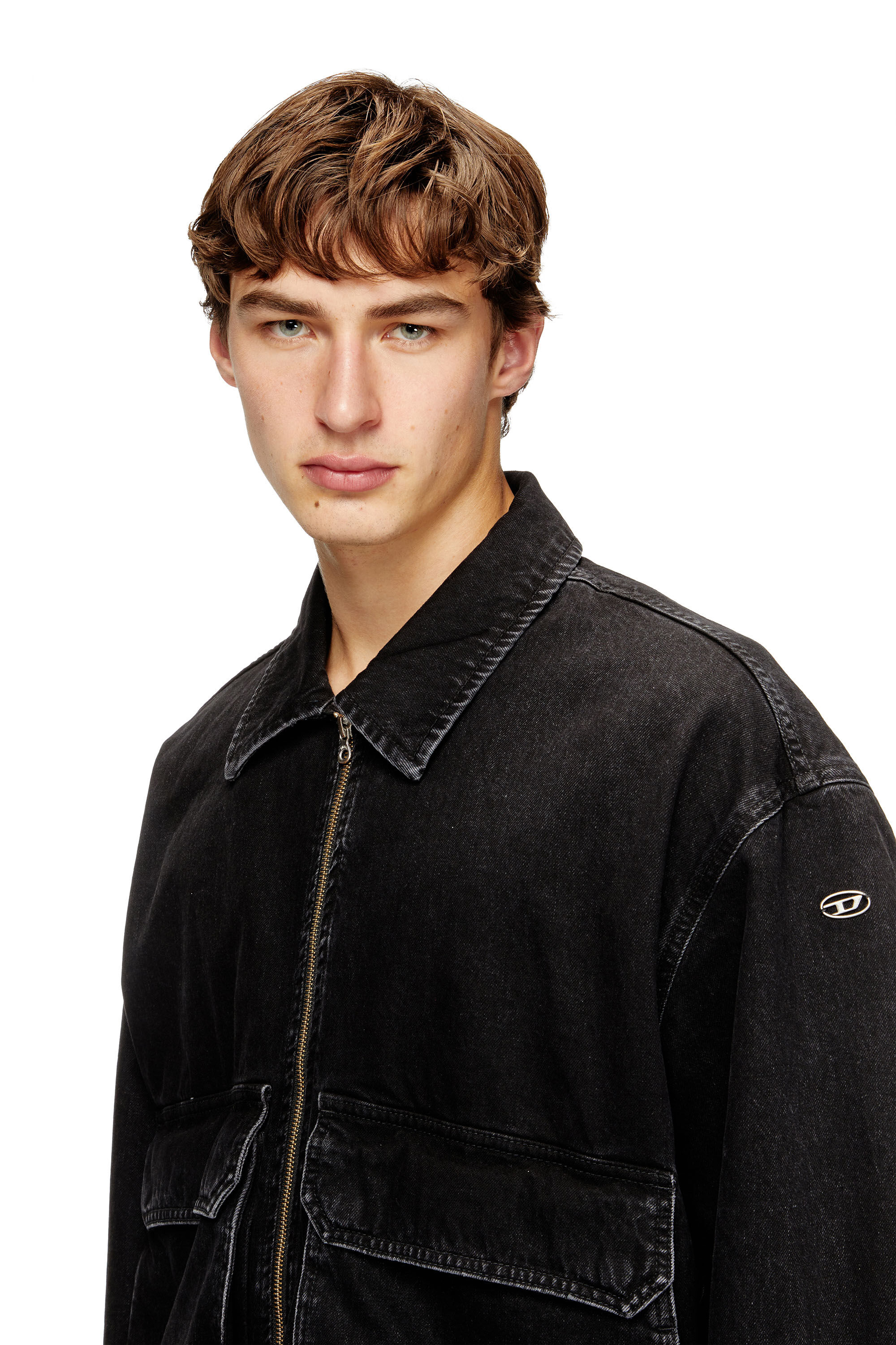 Women's Jacket in denim | Black | Diesel