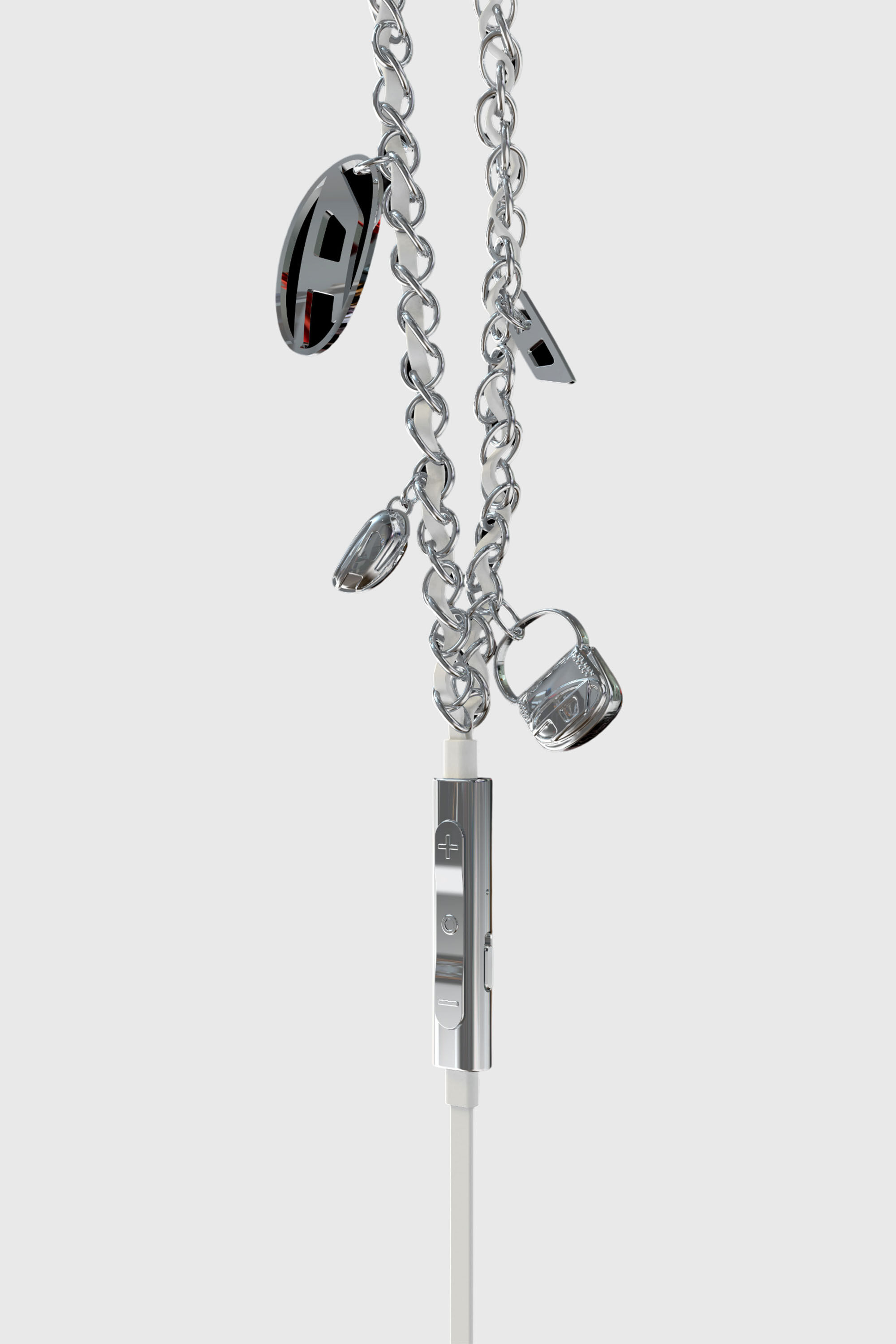 Diesel - 60458  WIRED EARBUDS WIRED EARBUDS, Unisex's Wired Earbuds and charms in Silver - 3