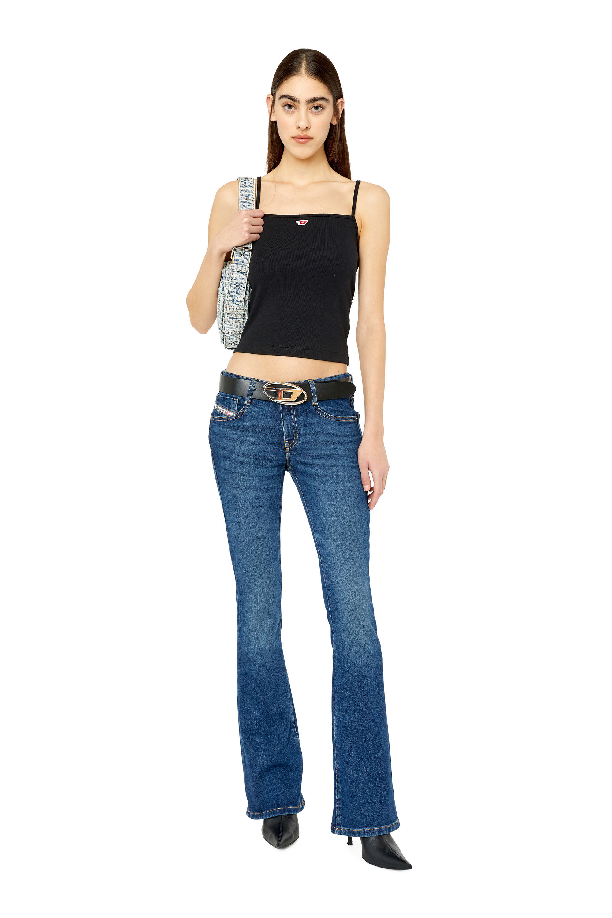 Diesel - 1969 D-Ebbey 0GYCS Bootcut and Flare Jeans, Dark Blue - Image 1