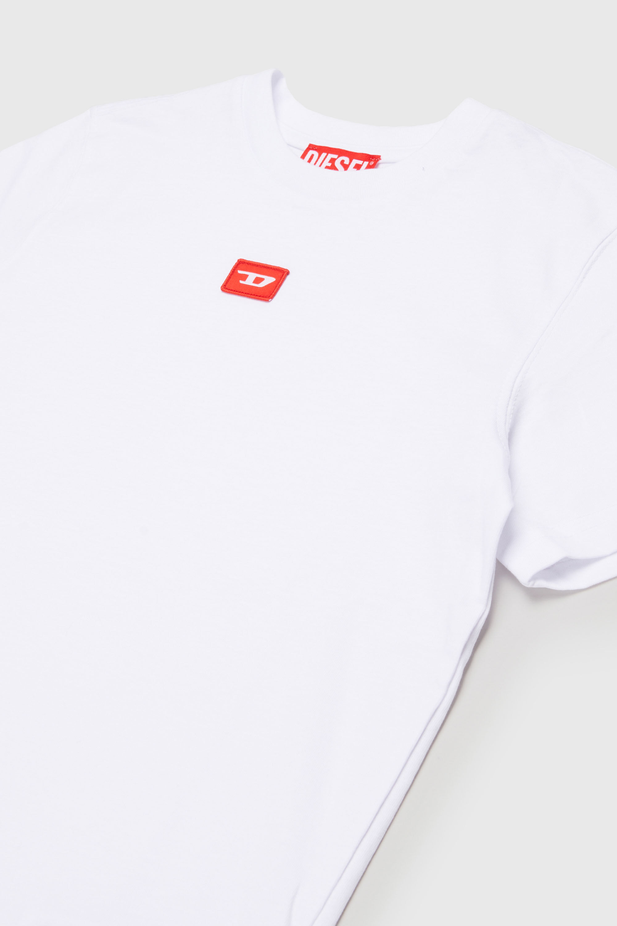 Diesel - TXDIEGO, Man's Cotton T-shirt with patch in White - 3