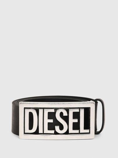 B-OGO Men: Leather belt with Diesel buckle | Diesel