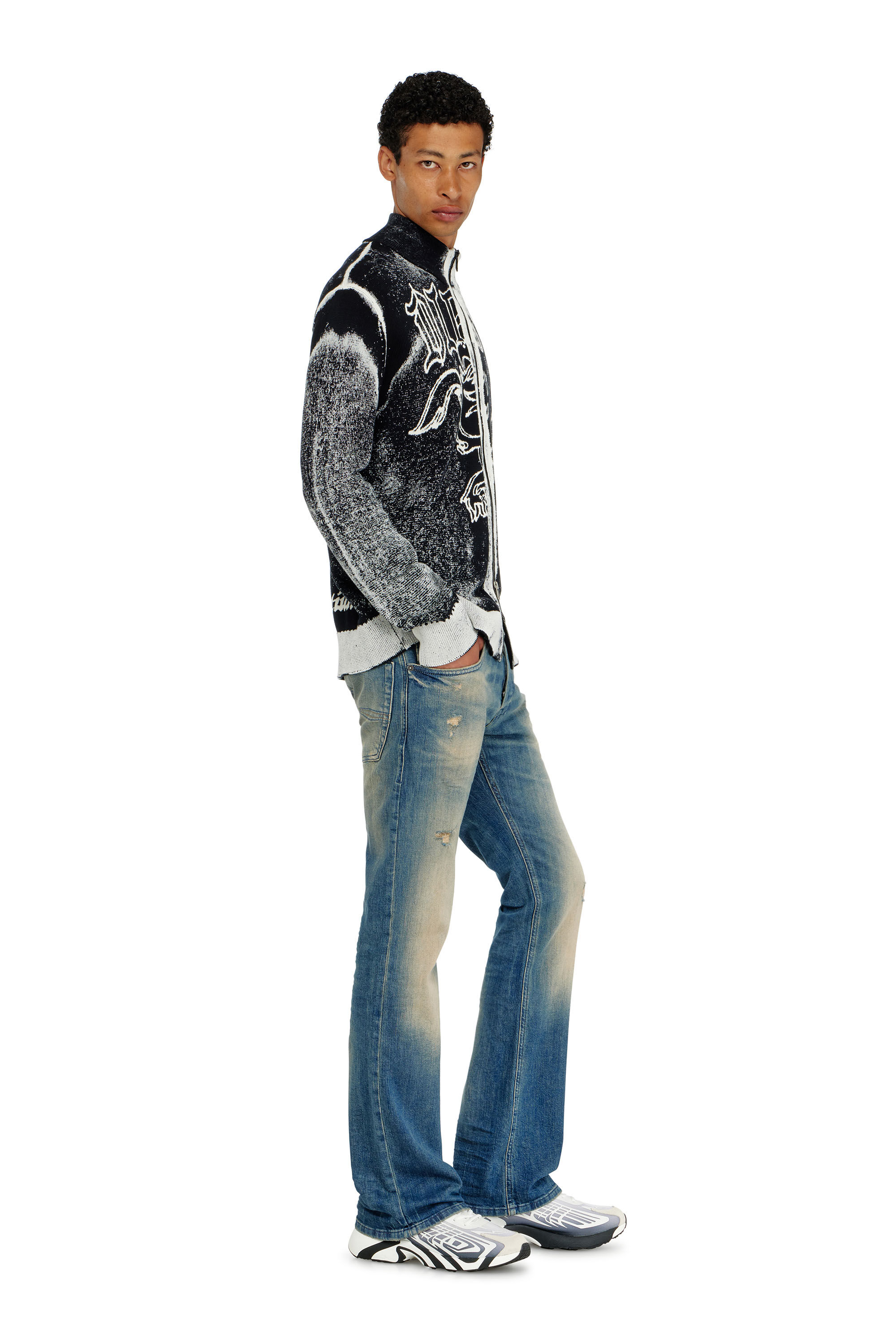 Men's Bootcut Jeans | Low Waist 2007 ZatinyMedium blue | Diesel BG