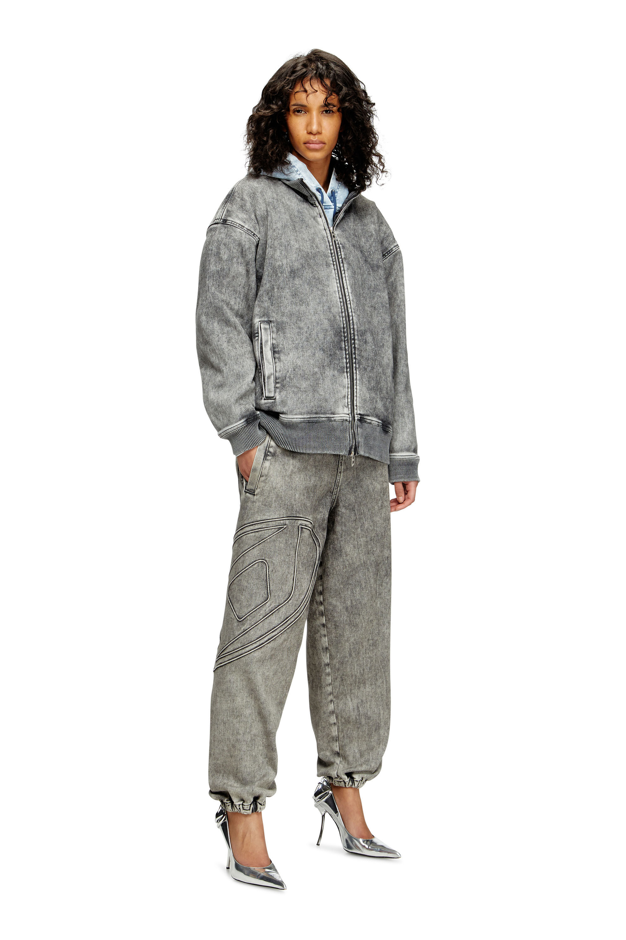 流行 Jeans Slim Women's | Denim Track D-Pint Diesel | grey Black/Dark パンツ