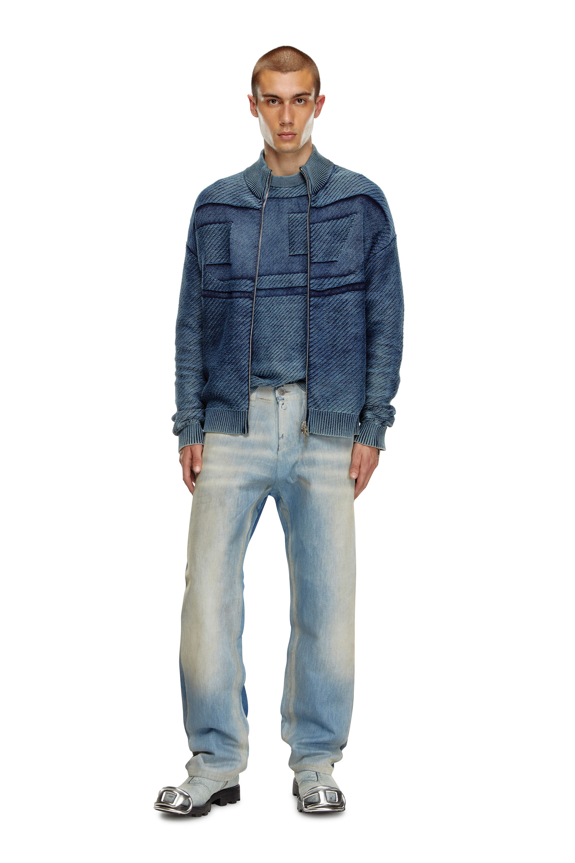 Diesel - Man Straight Jeans 2010 D-Macs 09K22, Medium blue - Image 1