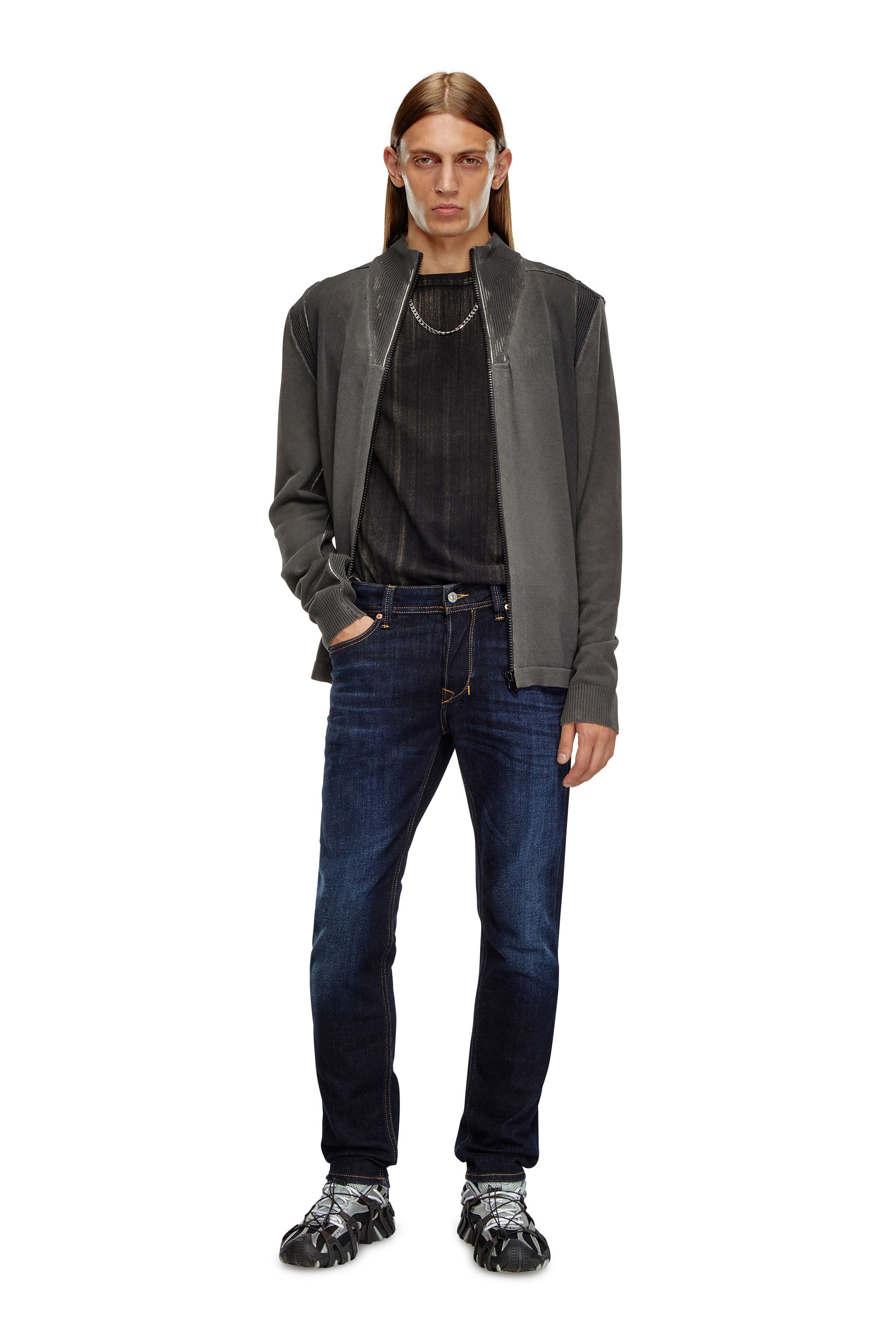 Diesel - 1986 Larkee-Beex 009ZS Tapered Jeans, Dark Blue - Image 1