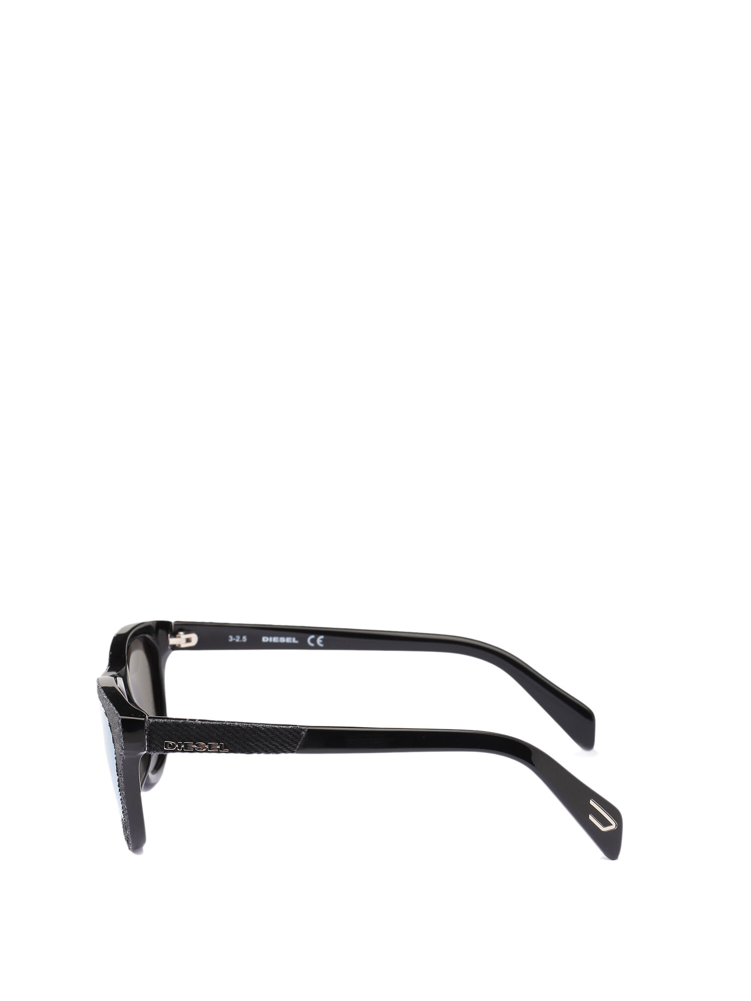 Diesel - DM0200, Unisex's Iconic kid eyewear with denim insert in Black Jeans - 3