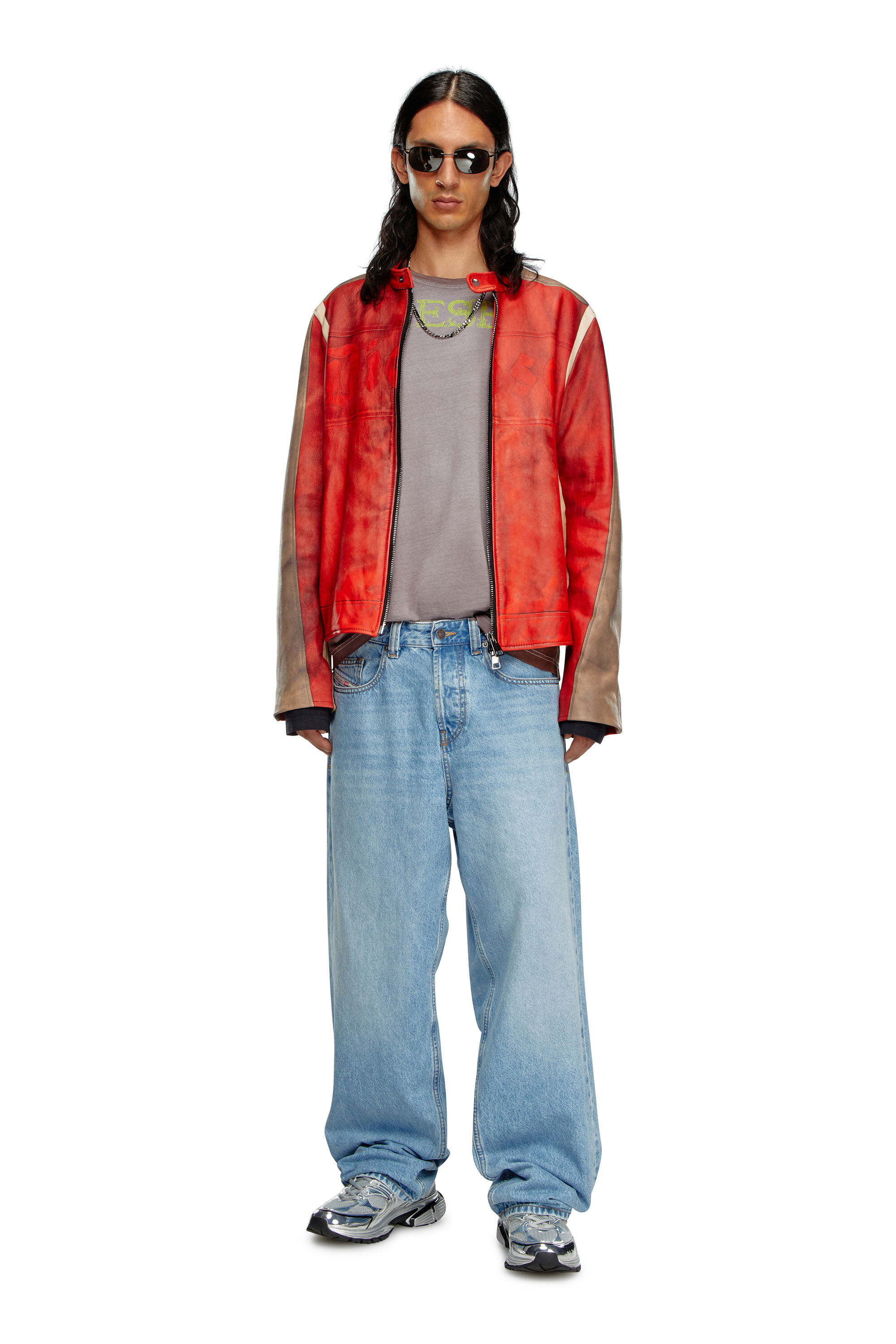 Men's Relaxed Jeans | Light Blue | Diesel 2001 D-Macro Men's Relaxed Jeans | Light Blue | Diesel 2001 D-Macro