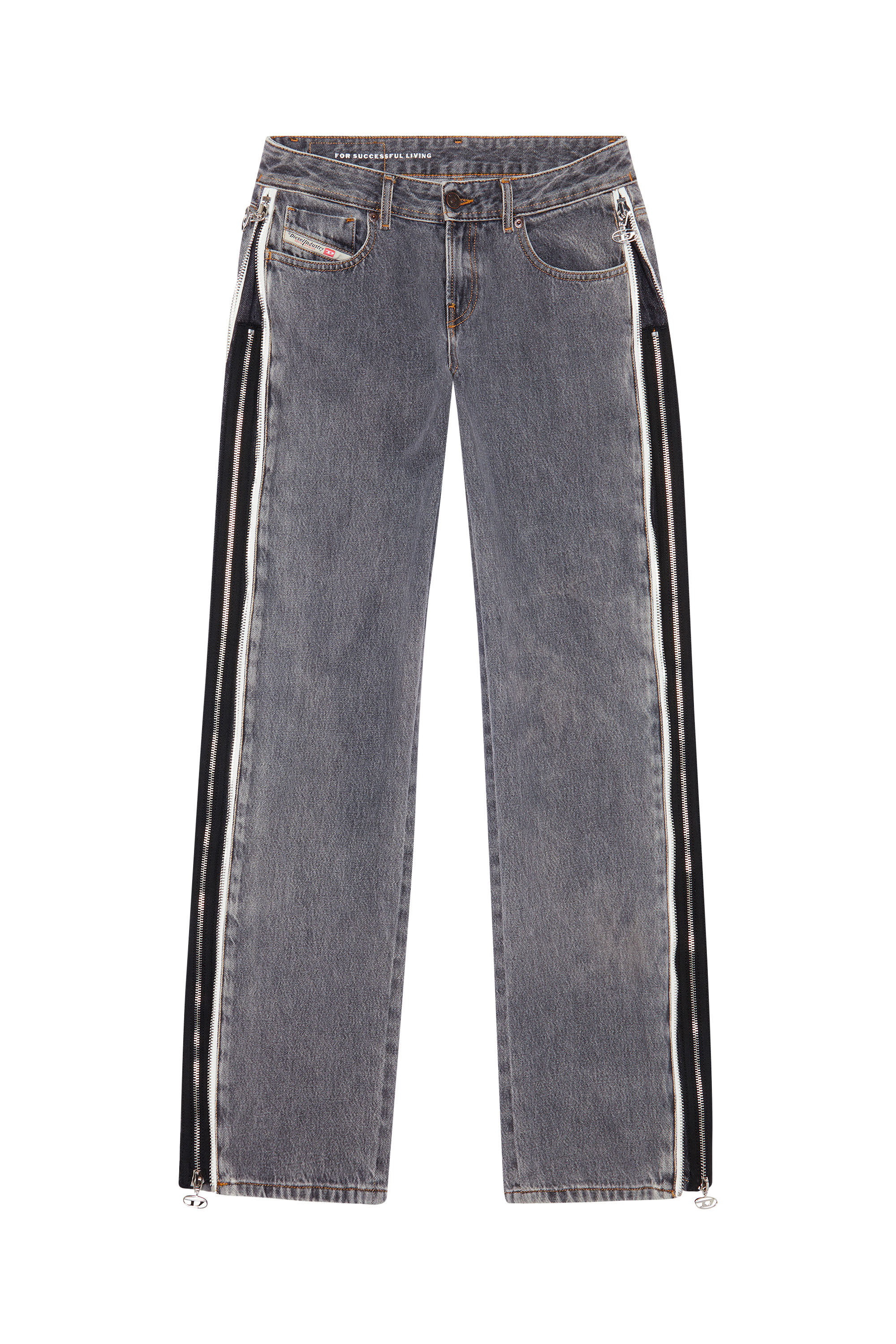 Diesel - 2002 09D18 Straight Jeans, Black/Dark grey - Image 2