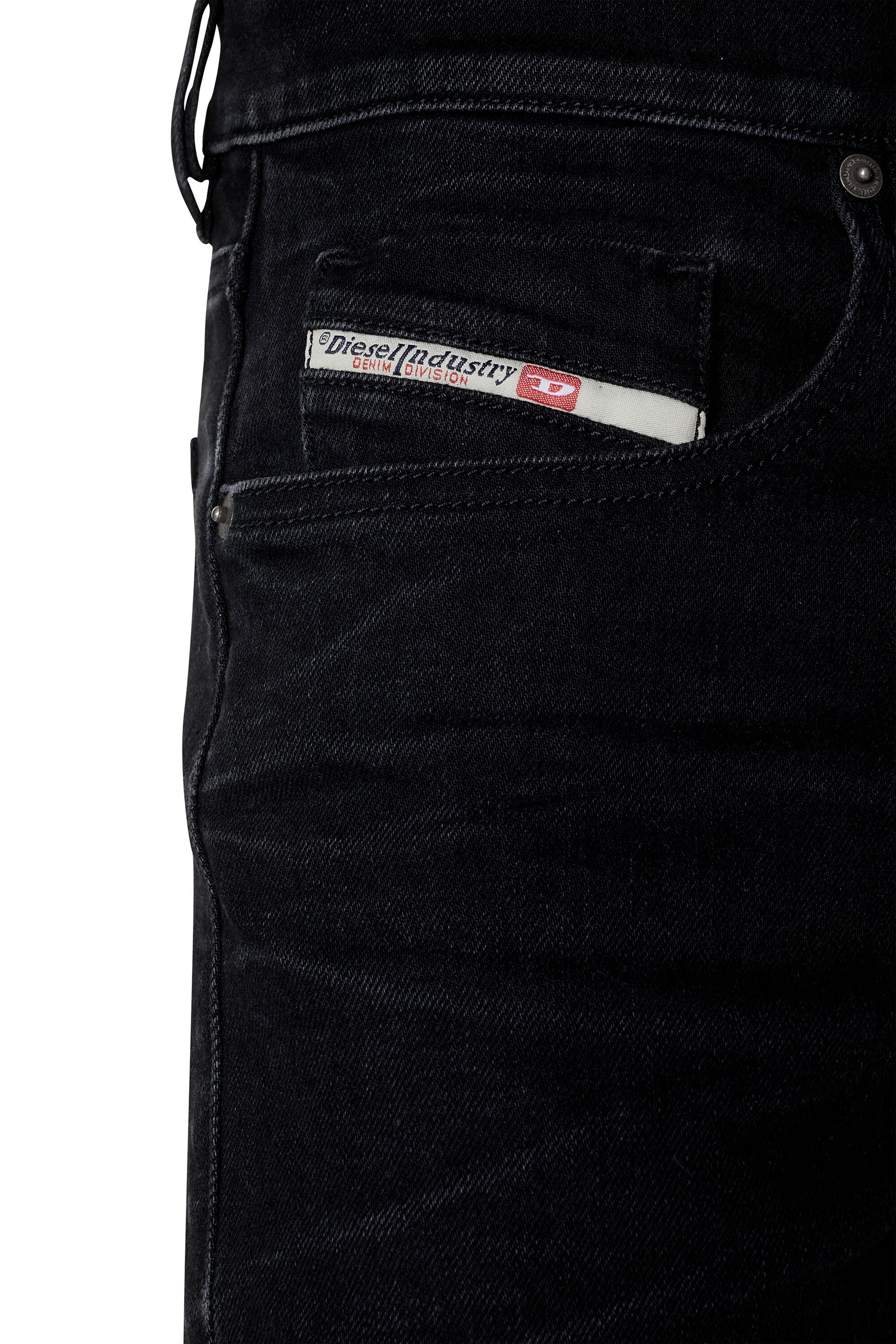Diesel - Slim Jeans 2019 D-Strukt 09D48, Black/Dark grey - Image 6