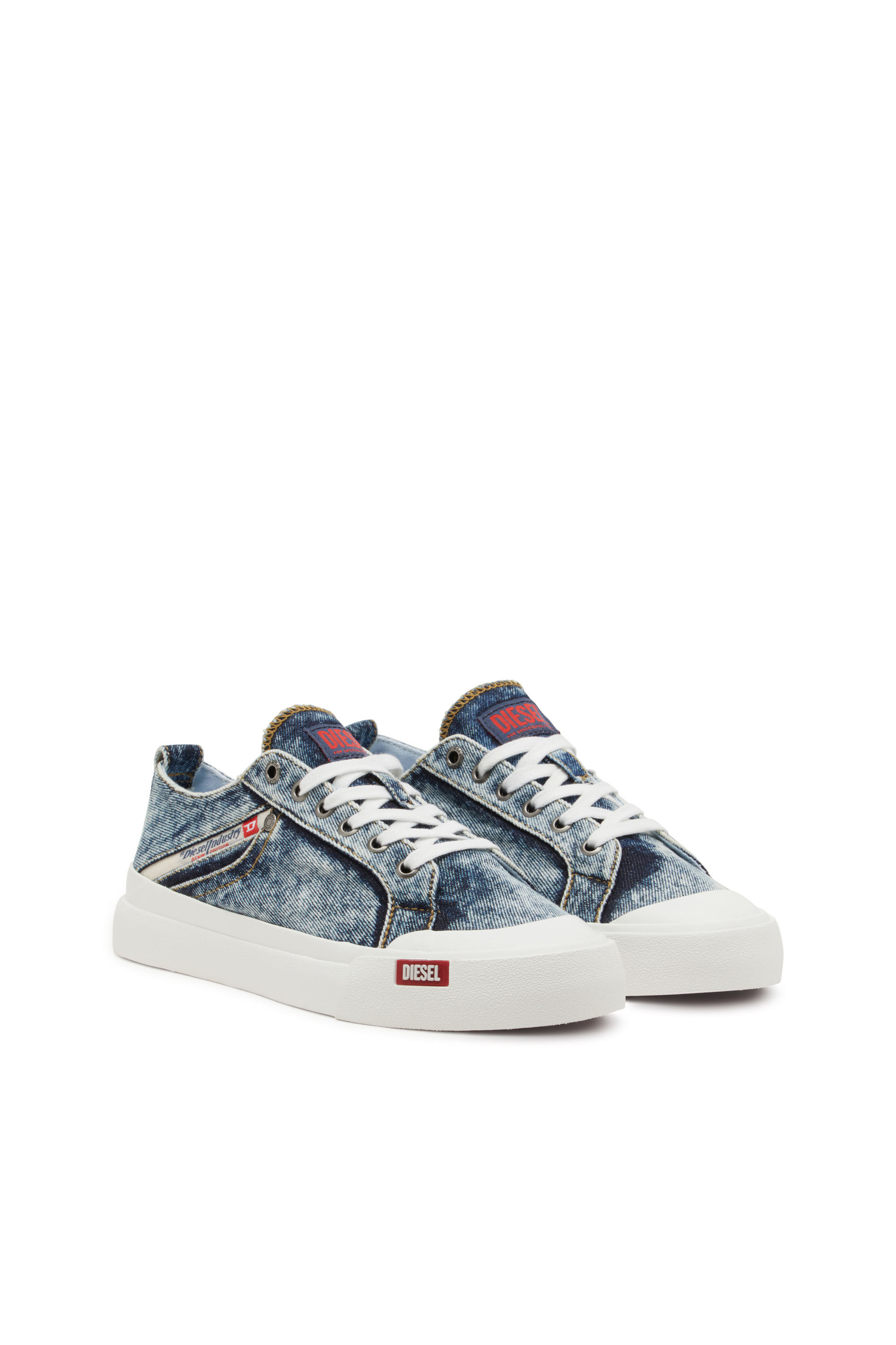 Women's S-Athos-Denim sneakers with pocket detail | Blue