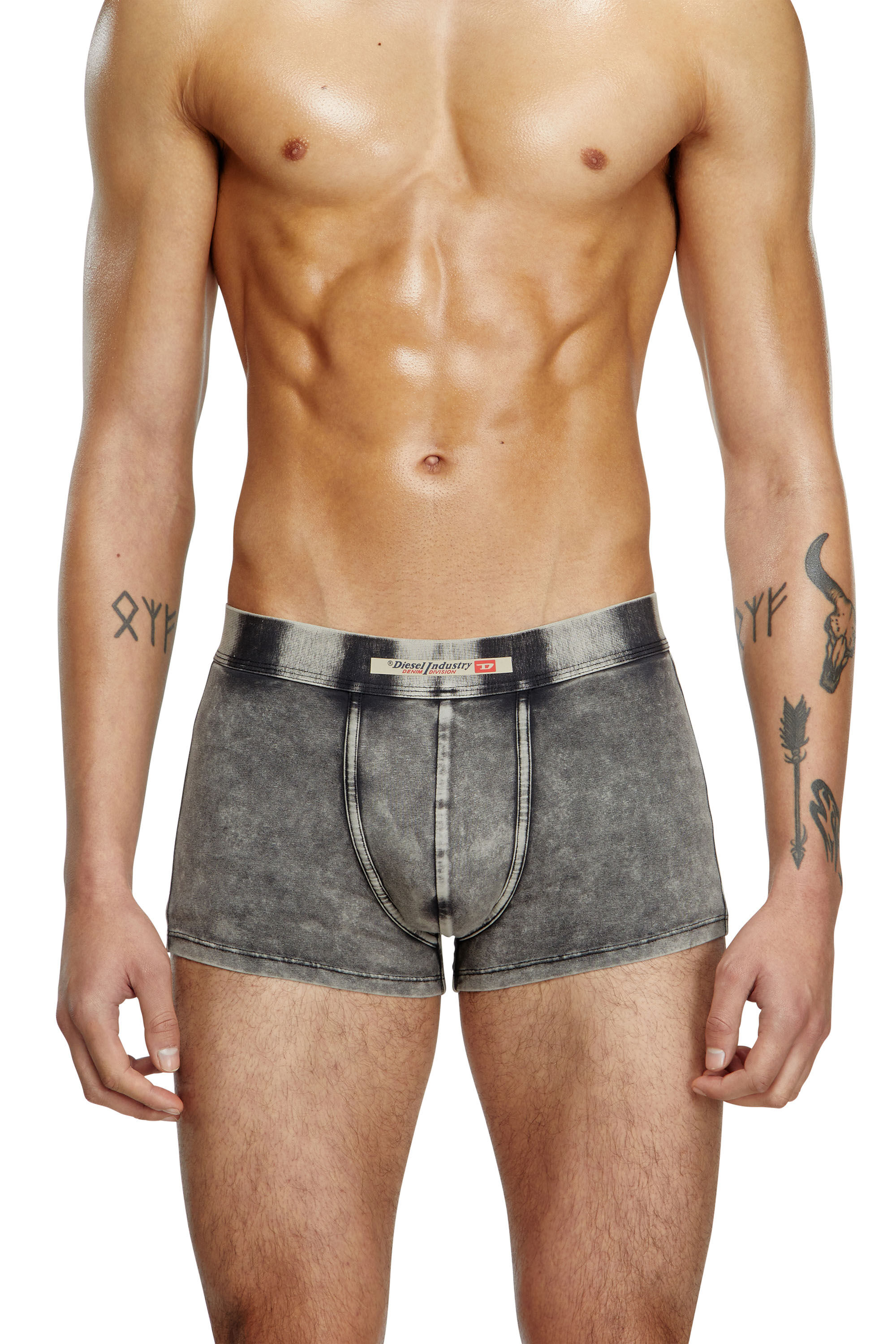 洗練されたデザイン　DIESEL　UMBX-DAMIEN BOXERS 2点 Men's Boxer briefs in denim-effect cotton | Black | Diesel