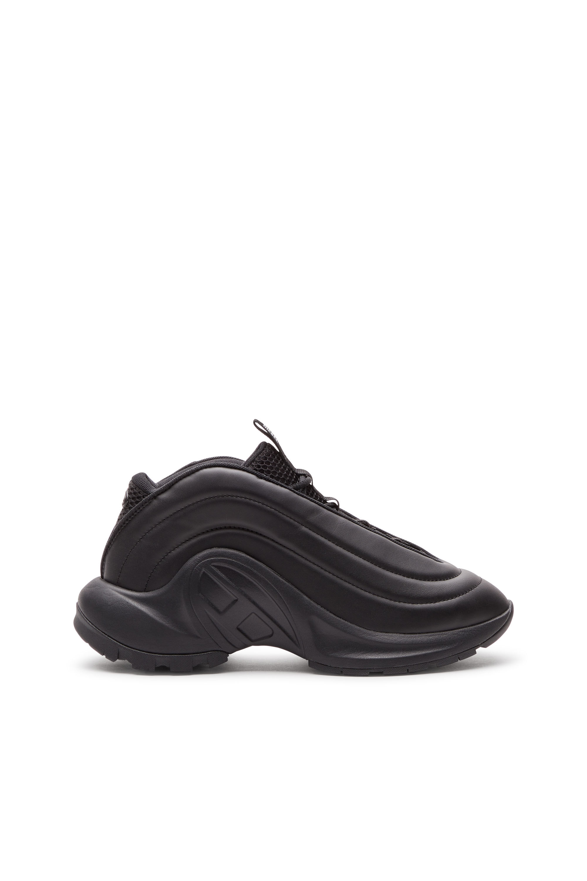 靴 14aw Diesel leather insole high sneaker Women's S-D-Runner X-Slip-on sneakers with matte Oval D instep