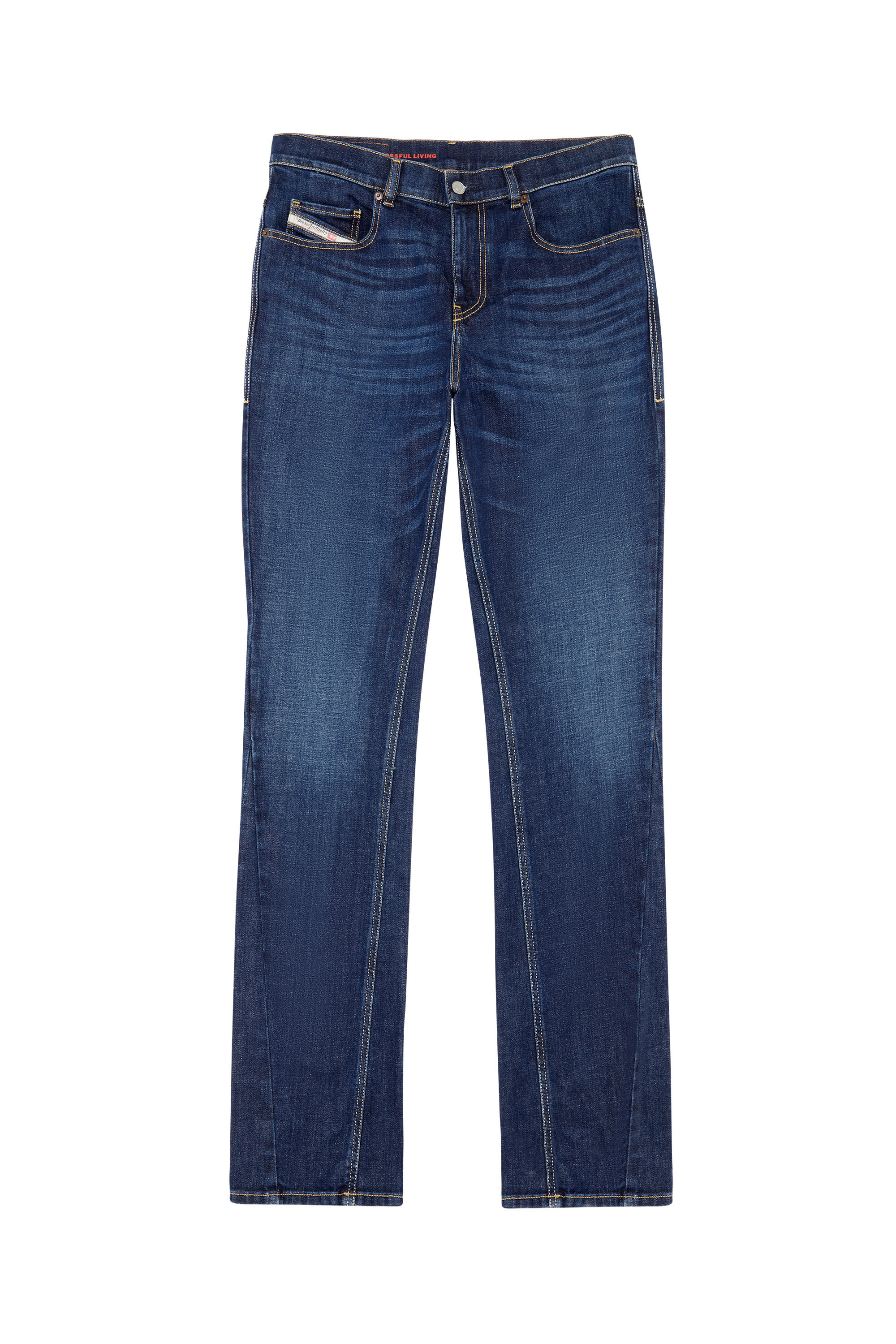 Diesel - 2021 D-Vocs 09B90 Bootcut Jeans, Dark Blue - Image 2